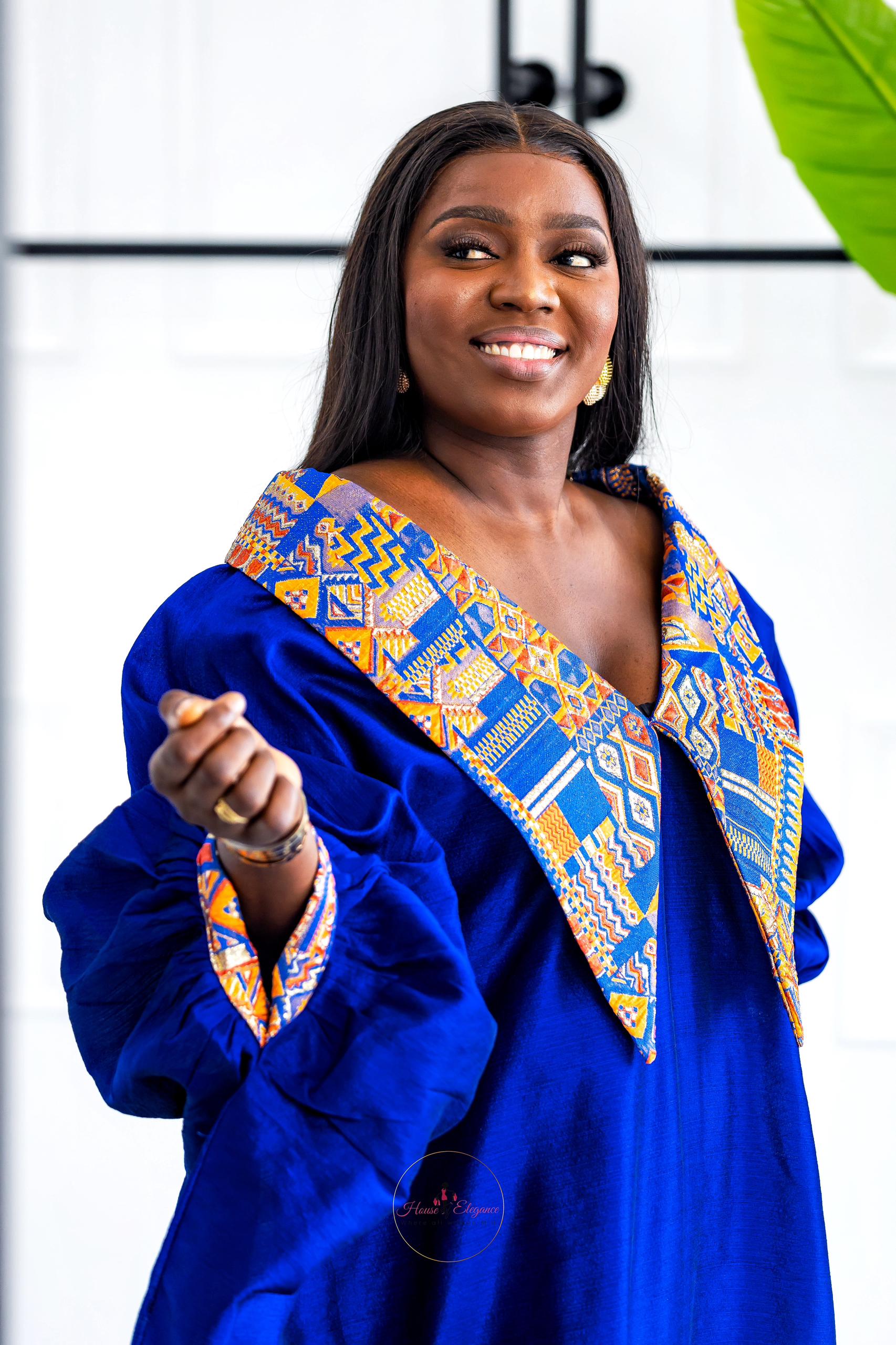 Traditional Blue Kaftan