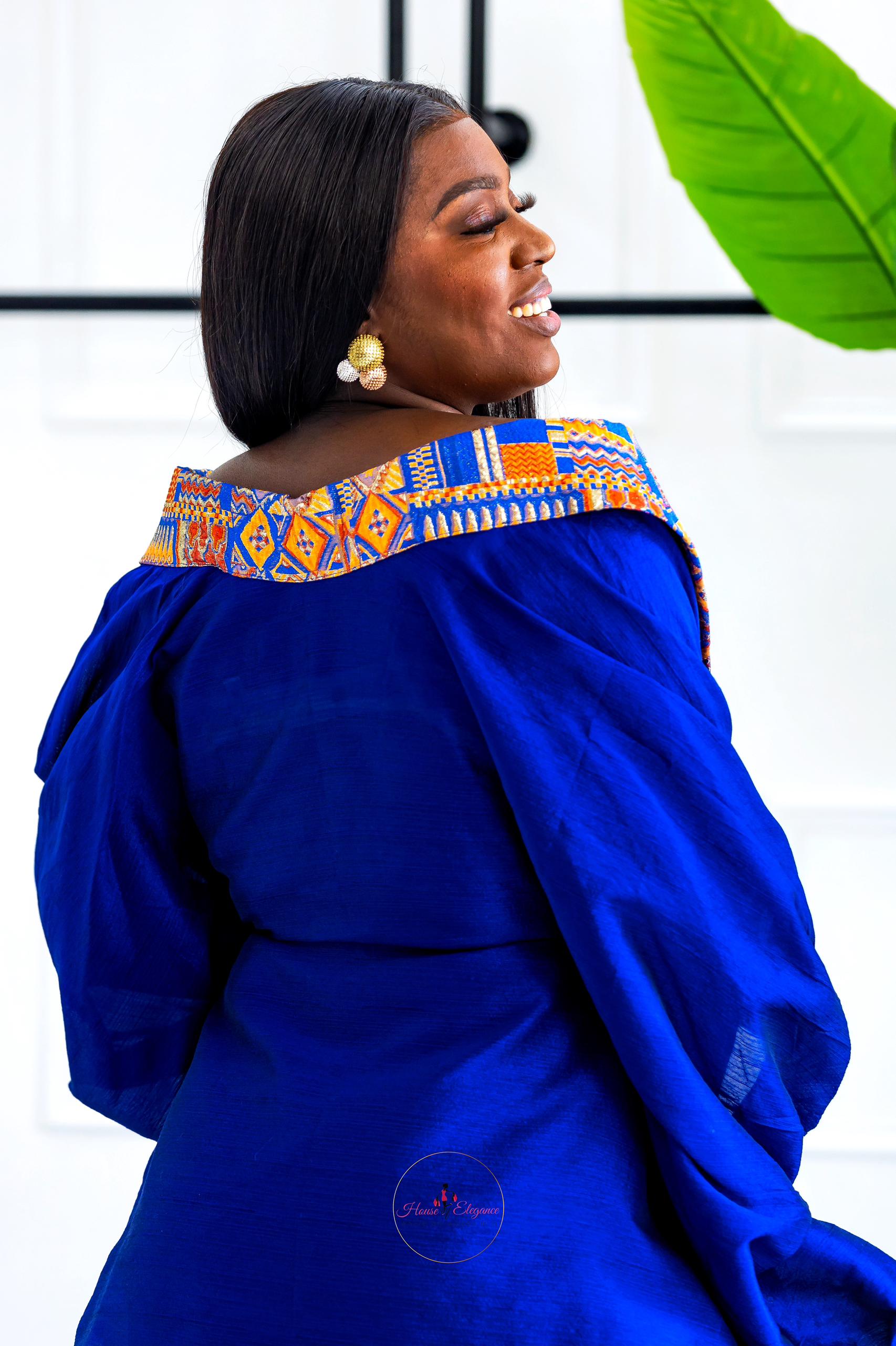 Traditional Blue Kaftan