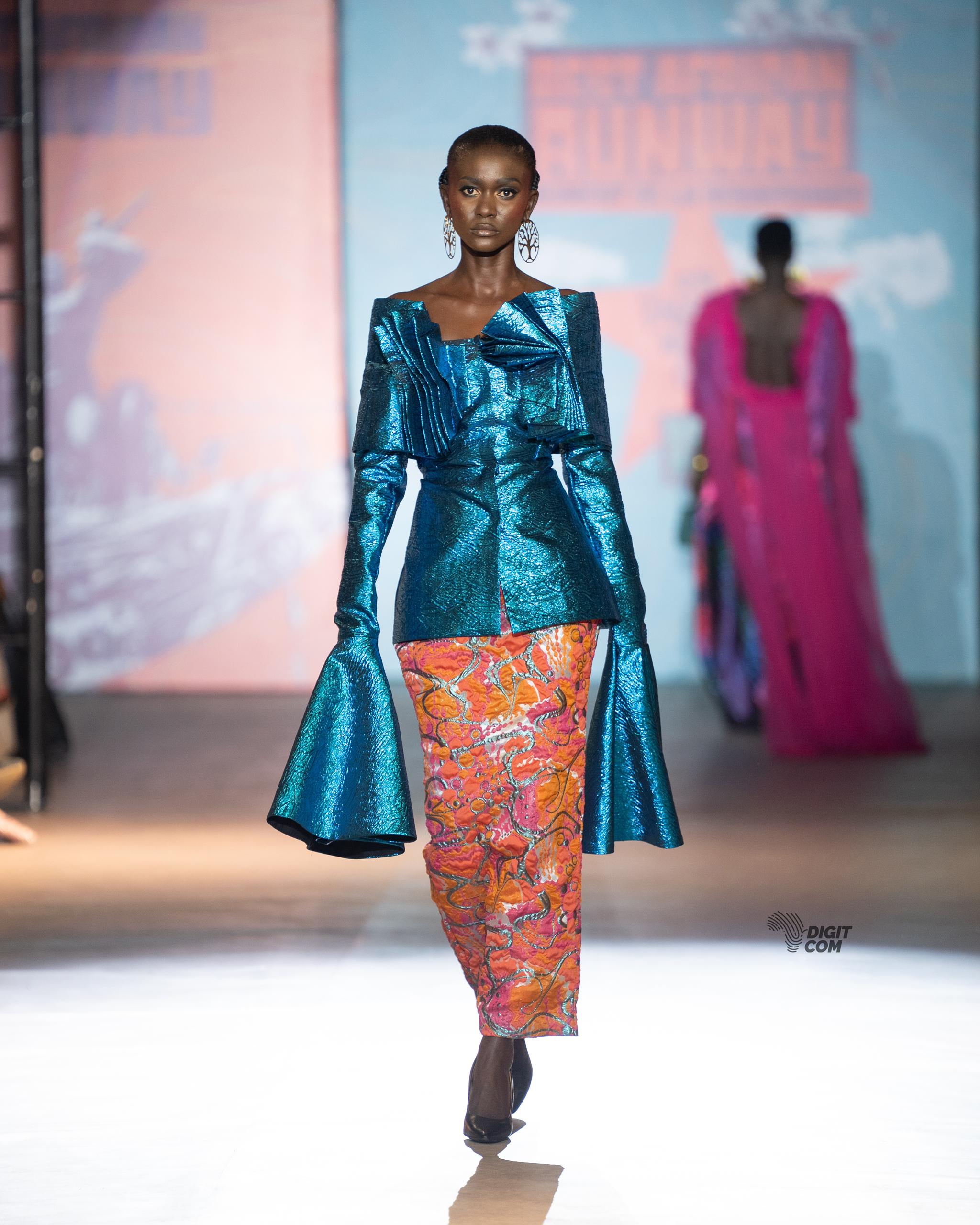 Veste en soie métallisée