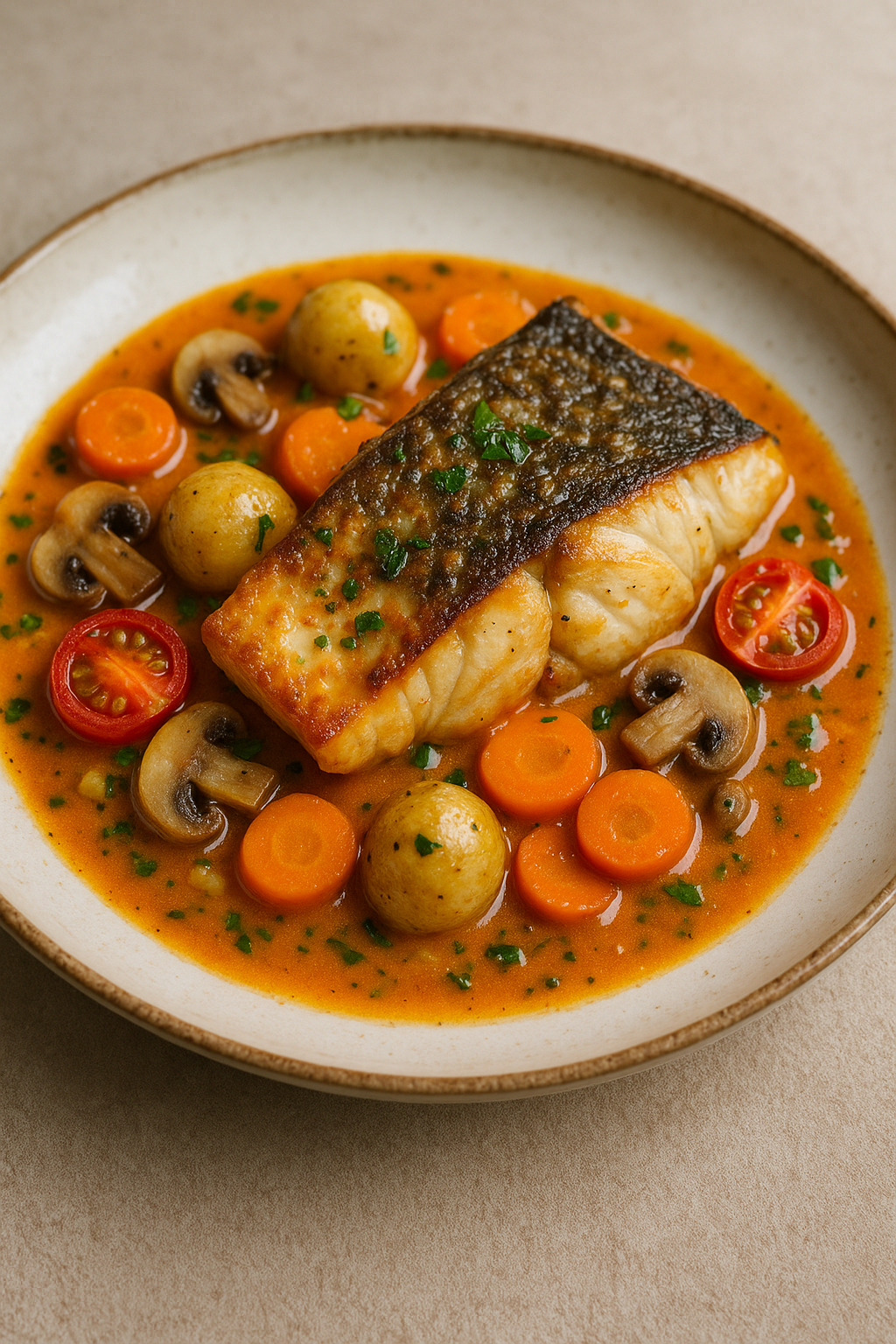 Pan-Seared Salmon with Vegetables