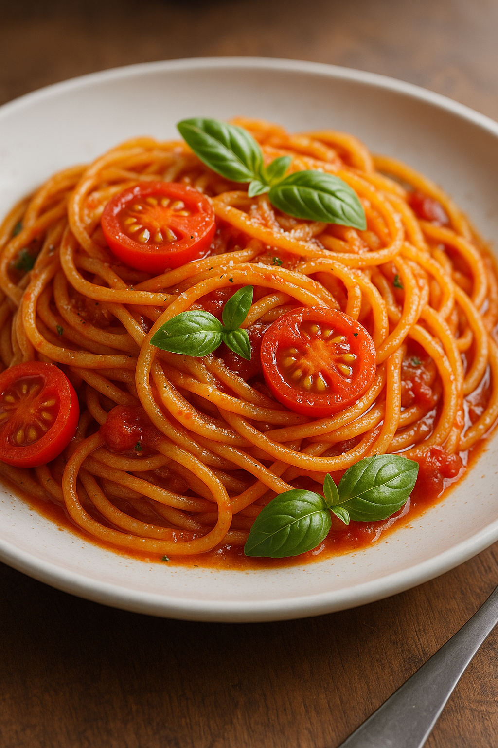 Fresh Tomato Basil Spaghetti