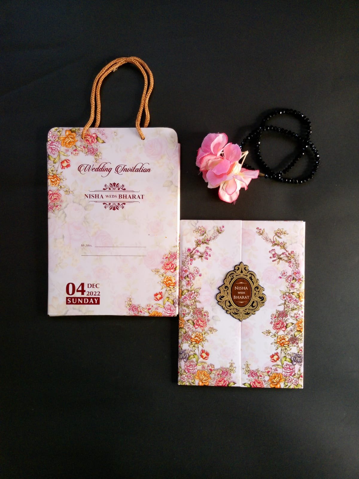 Designed Weeding  Card