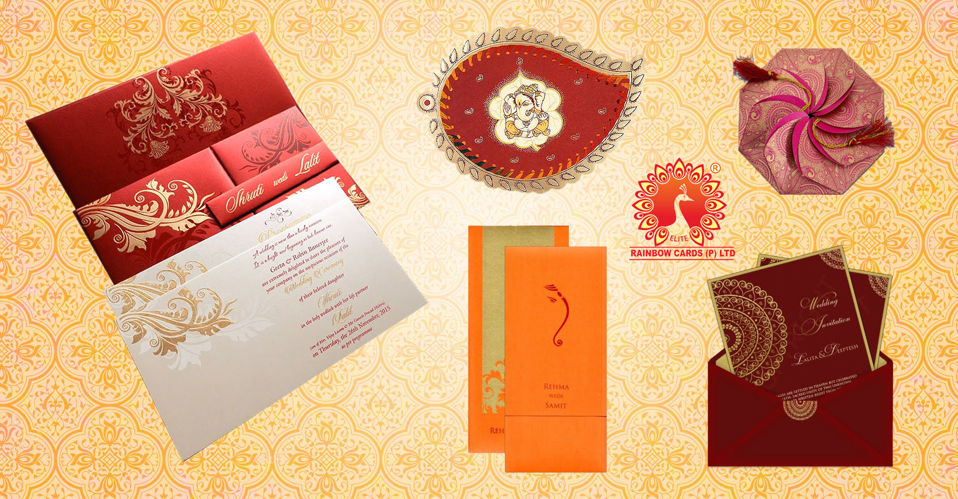 Traditional Indian Wedding Invitation Card