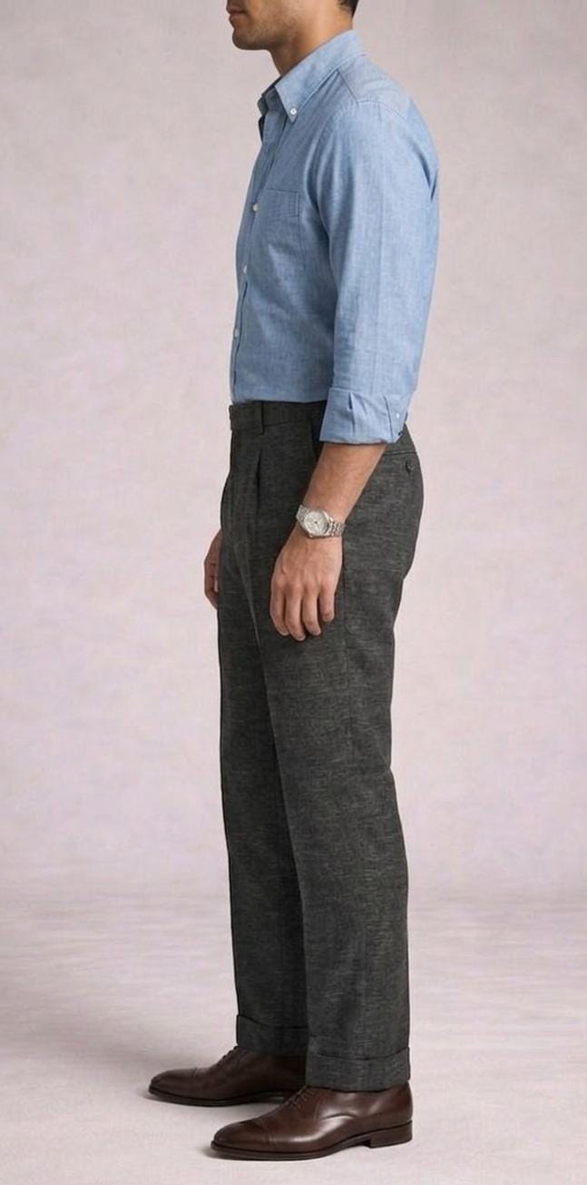 Black Lenin Tailored Trousers