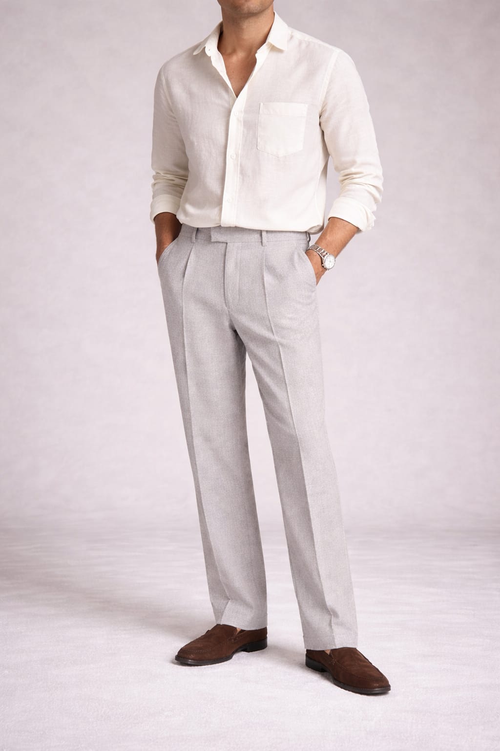 Tailored Lenin Grey Pant 