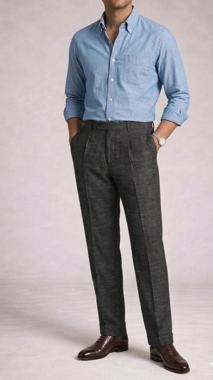 Black Lenin Tailored Trousers