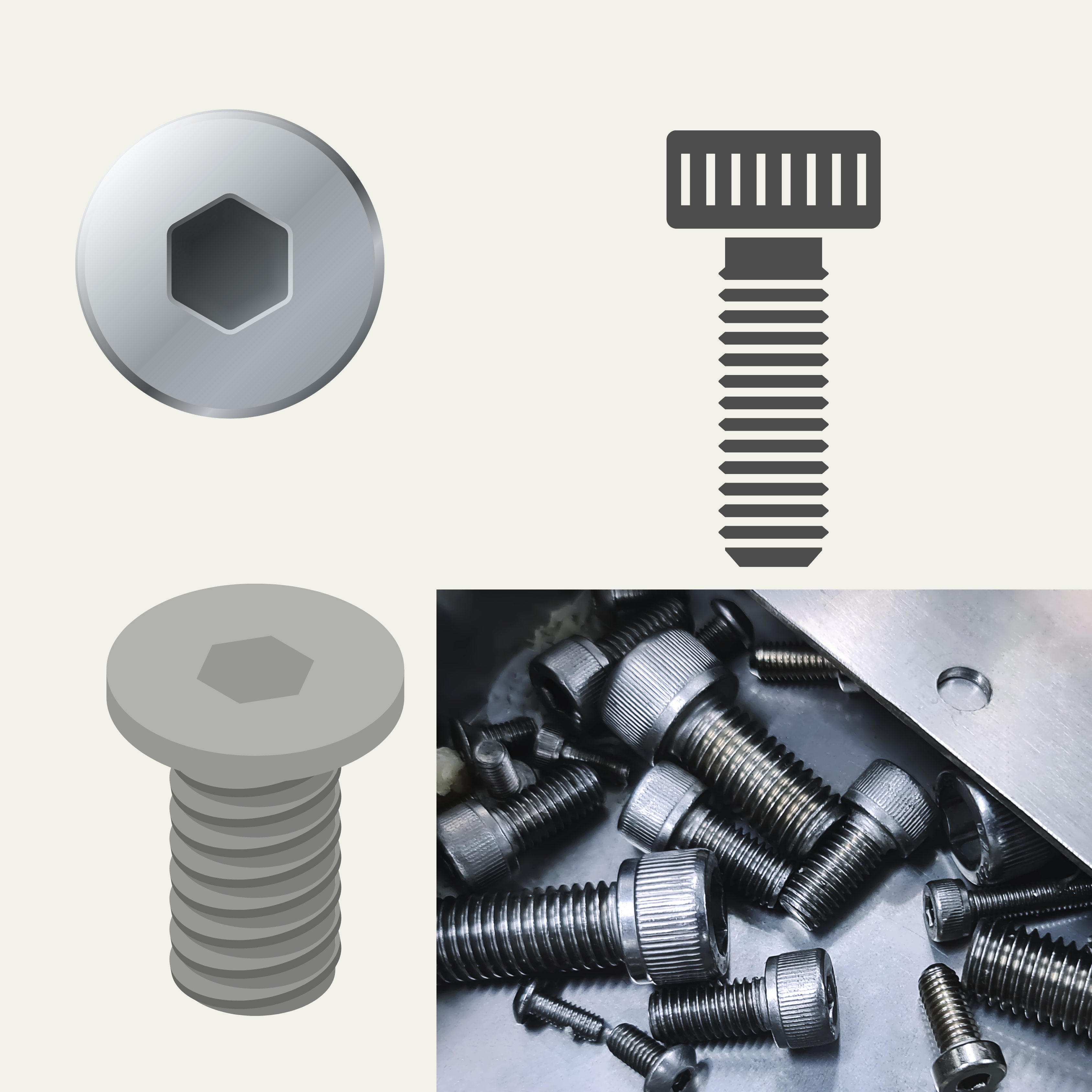 ALLEN BOLT M5X50MM LENGTH SOCKET HEAD STAINLESS STEEL 304  