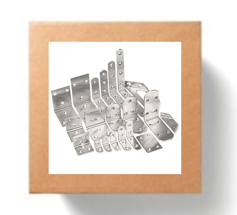 Stainless Steel Bracket, 80mm x 80mm x 2.5mm - 10 PIECES