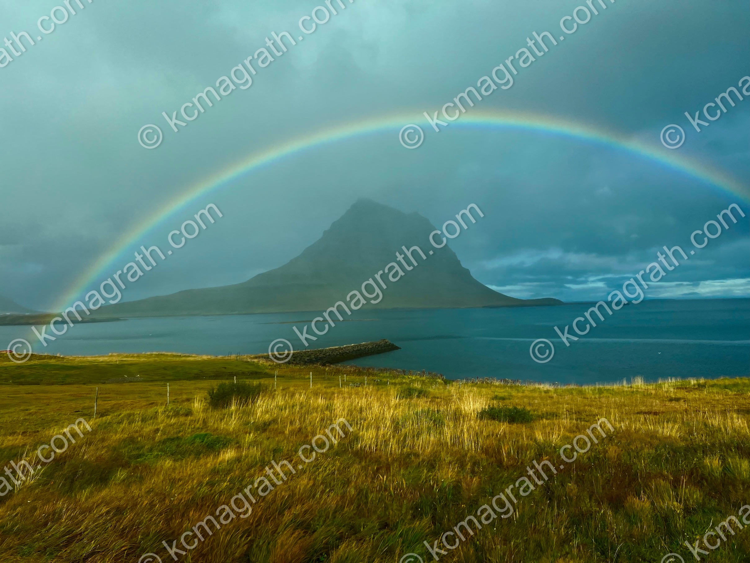 Grundarfjordur's Rainbow & Fog 1, Iceland