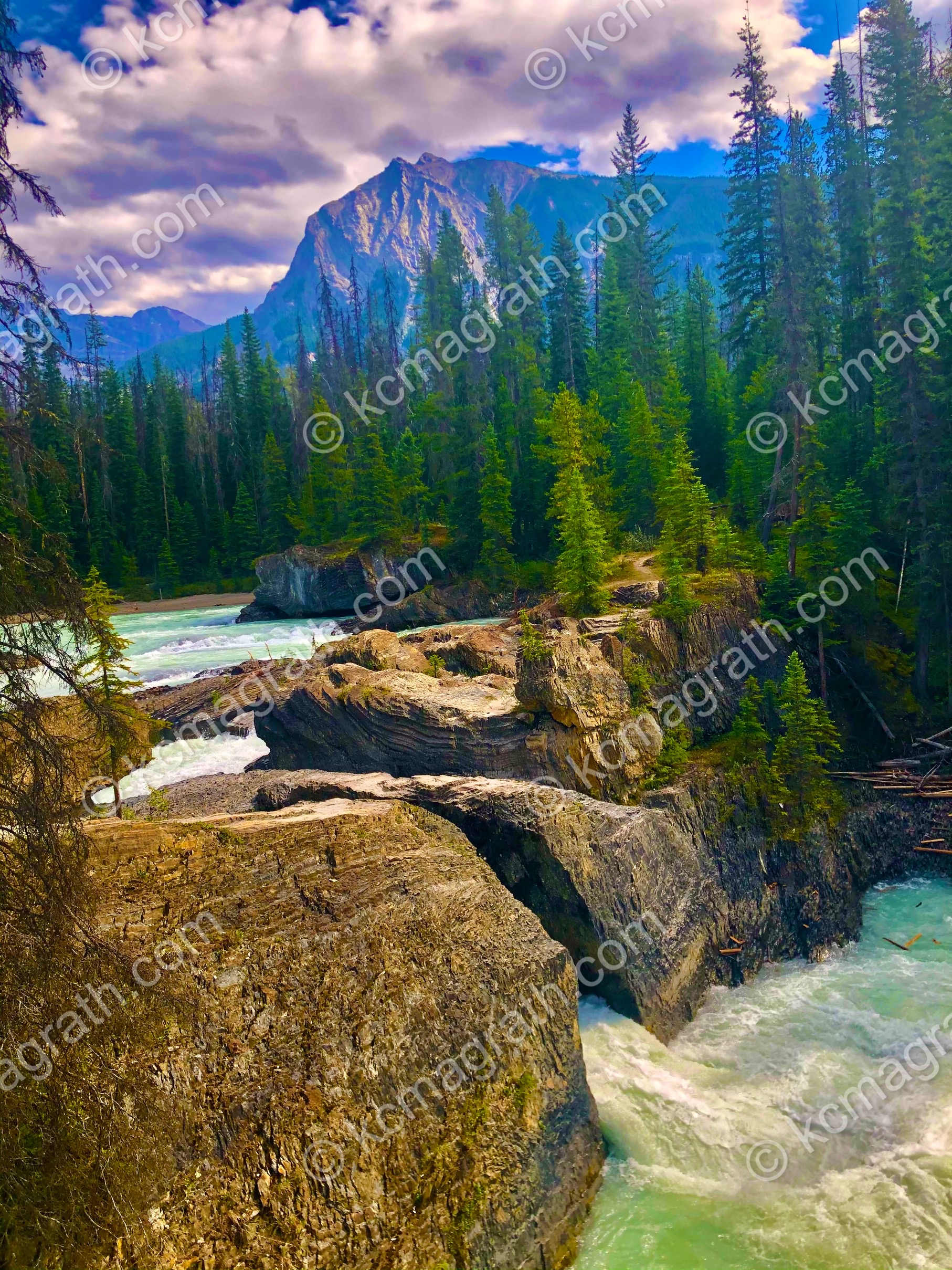 British Columbia's Kicking Horse River in Yoho National Park, Canada