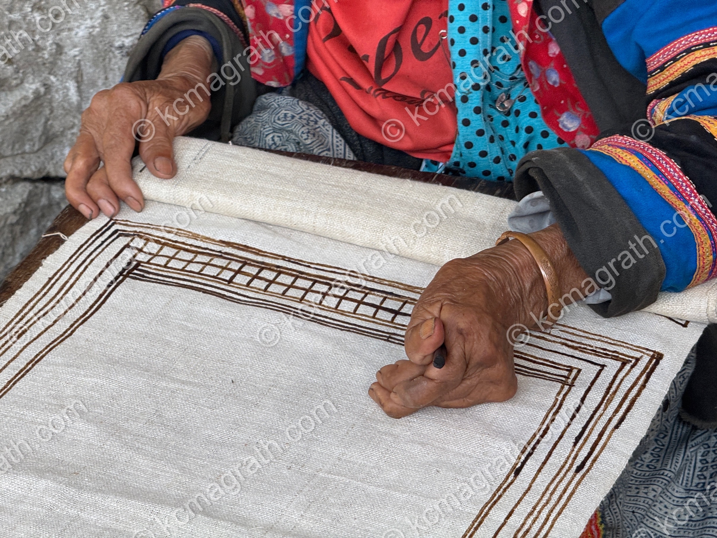 Quan Ba's Lung Tam Hemp Village 93-Year-Old Working Hands, Vietnam