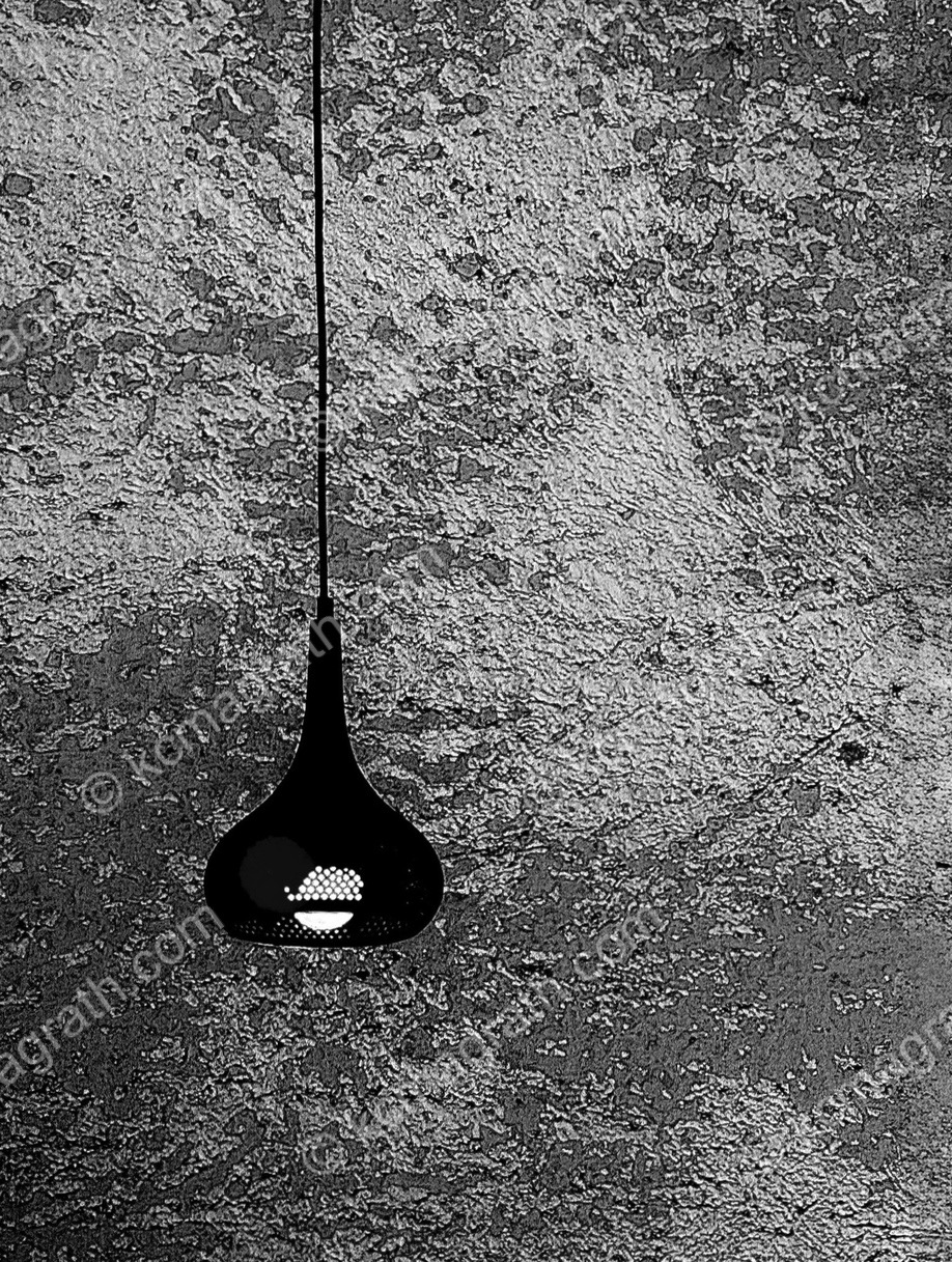 Hanging Lamp 1, Minimalist, B&W, Dubai, UAE