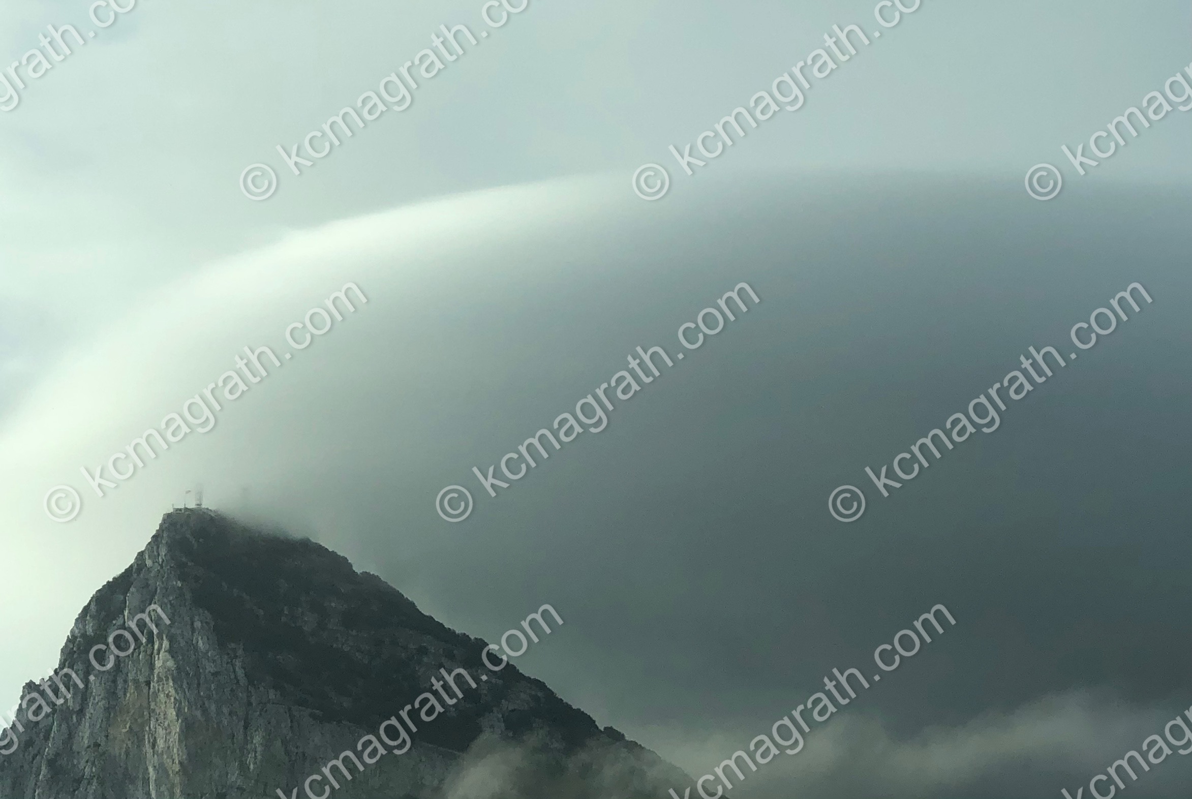 The Rock of Gibraltar Under Lenticular Cloud Formation, Gibraltar
