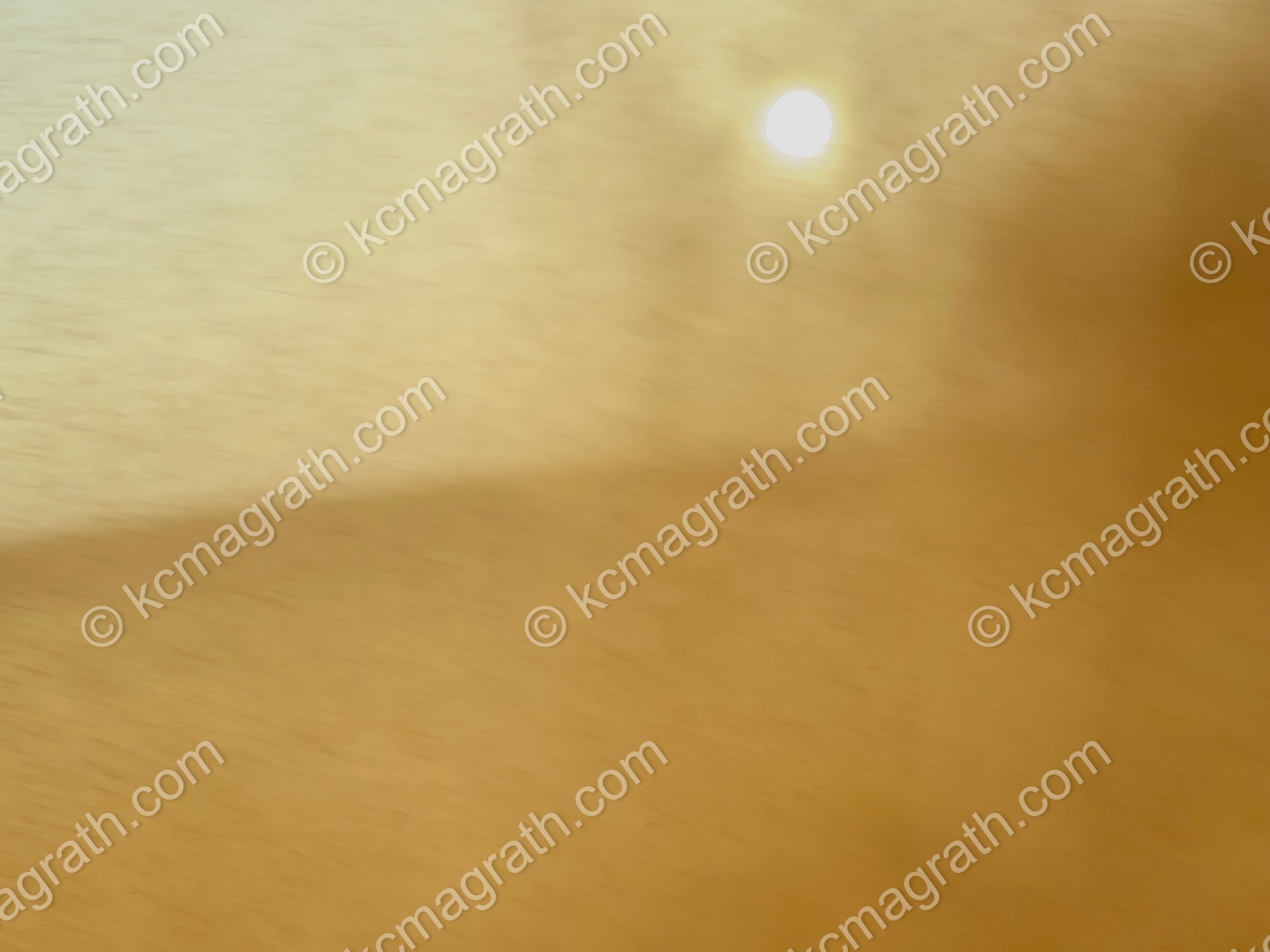 Dubai's Harsh Desert Sand Storm with Sun Peeking Through, UAE