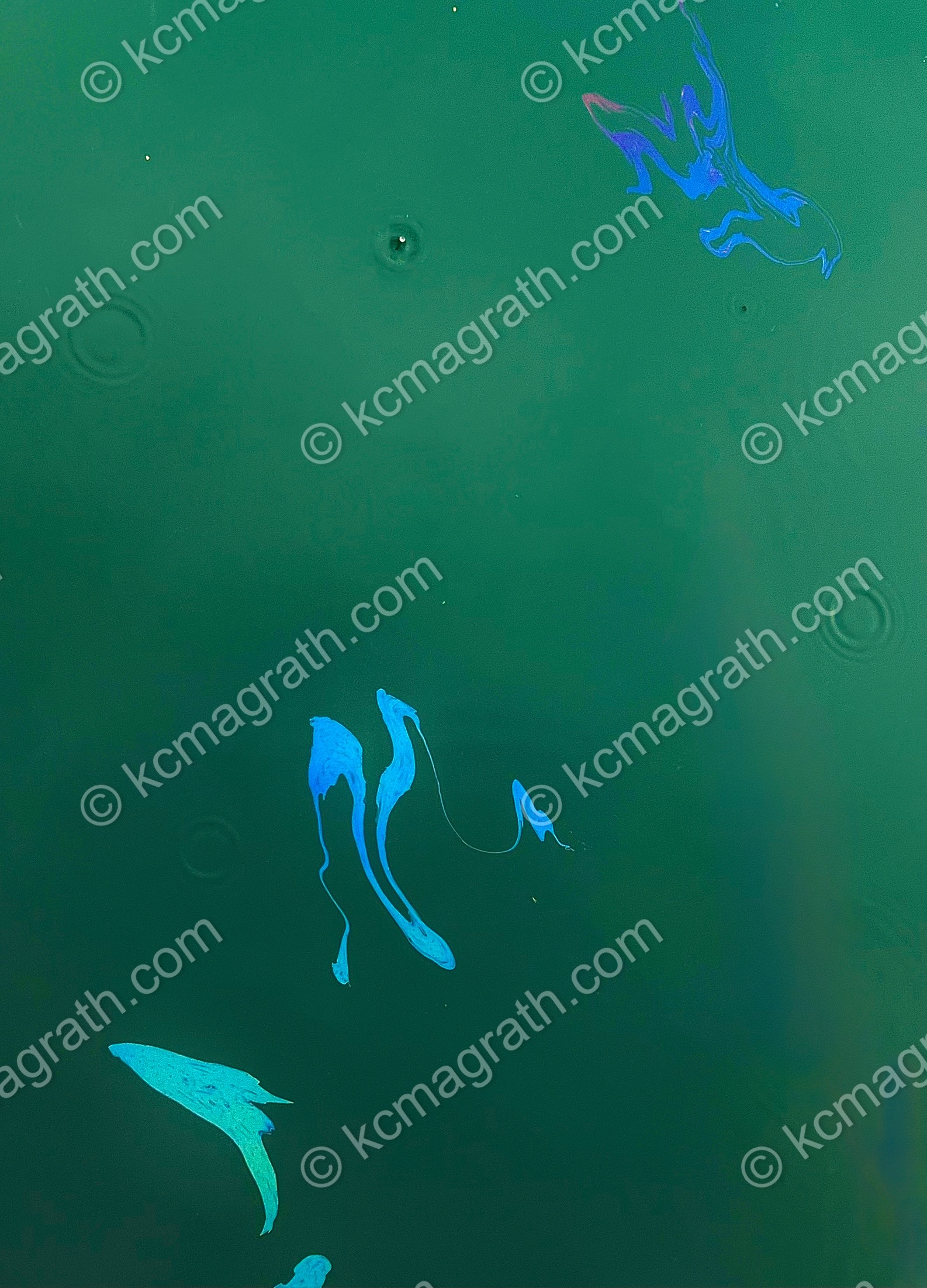 Didim's Oil Floating on Water, Abstract, Turkiye