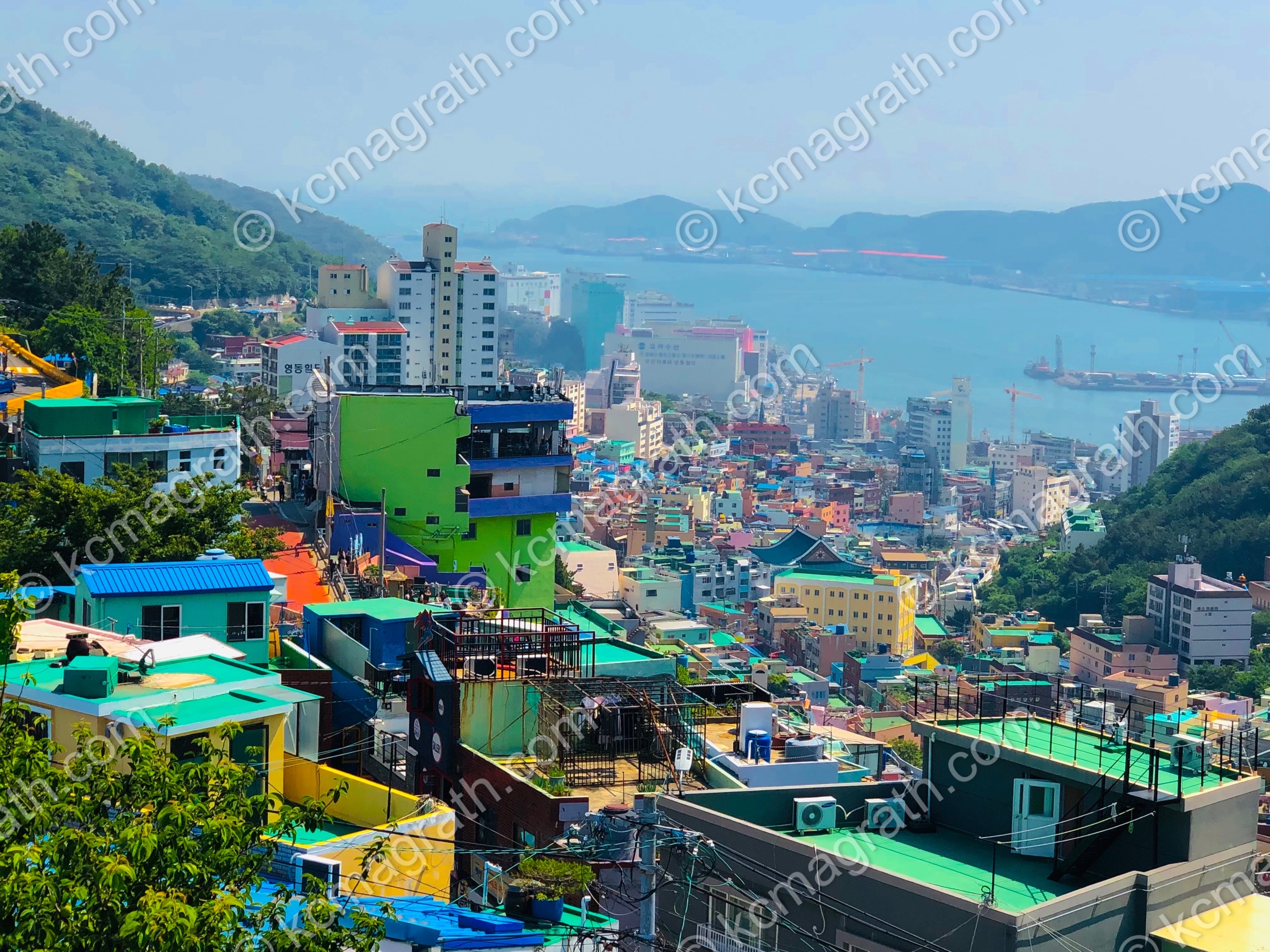 Busan's Colorful Gamcheon Culture Village Area, South Korea