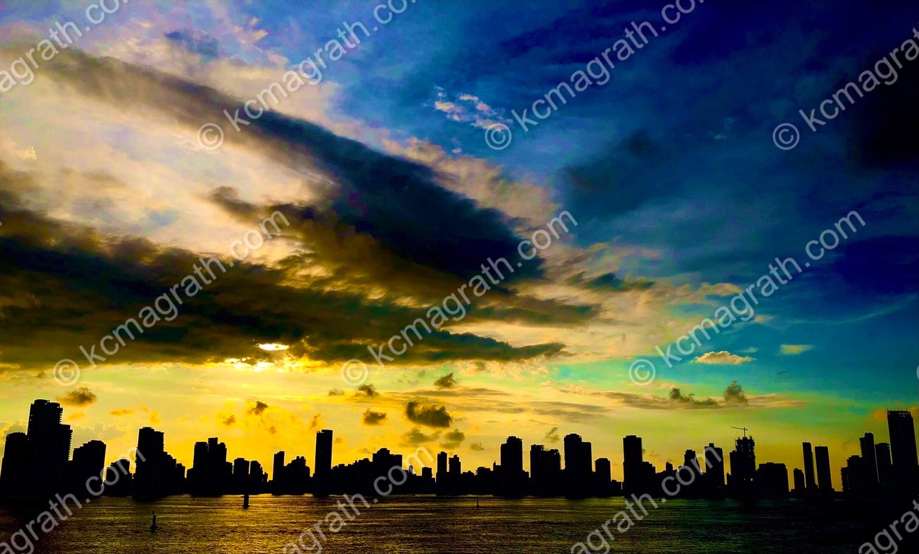 Cartagena's Skyline at Sunset, Colombia
