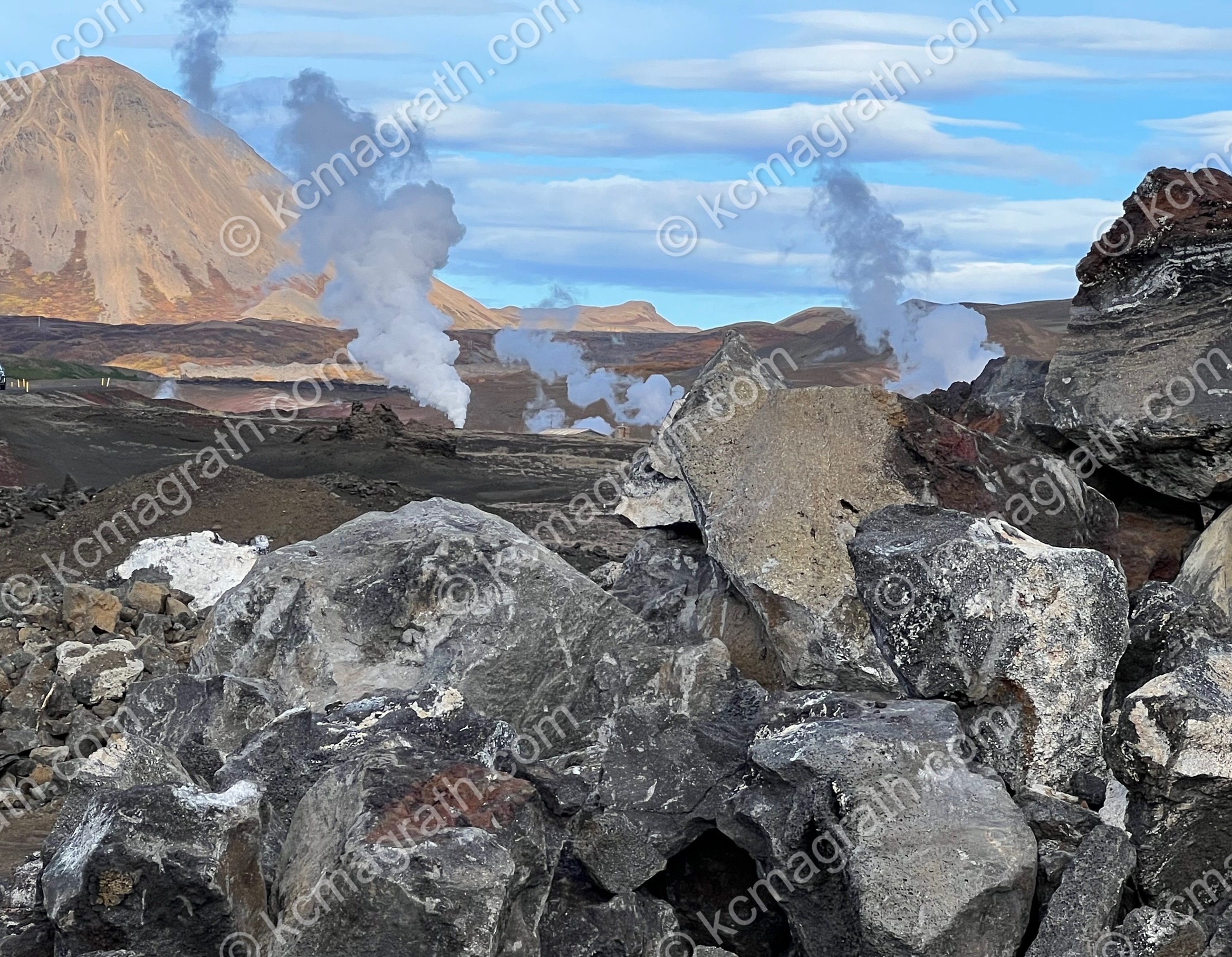 Skutustadahreppur's Otherwordly-Looking Landscape 3 With Fumaroles / Volcanic Vents, Iceland