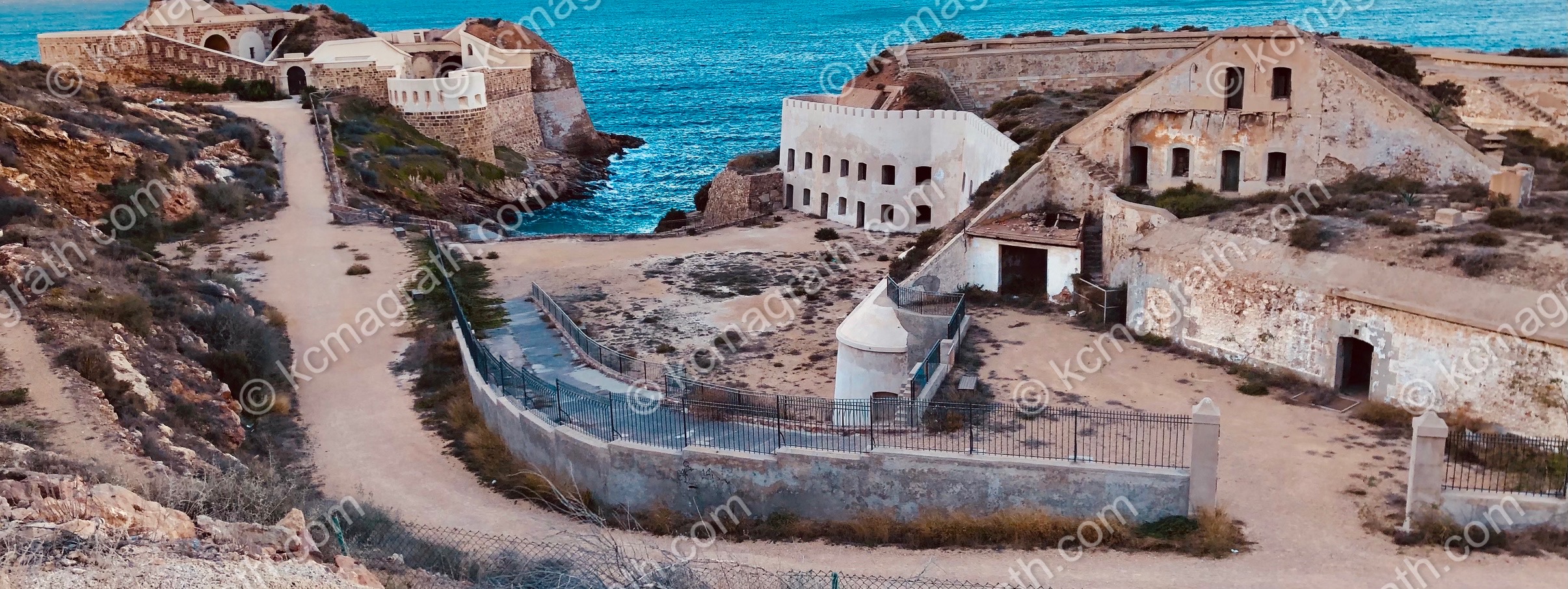 Cartagena's Castillo de San Julian 1,  Panoramic, Spain
