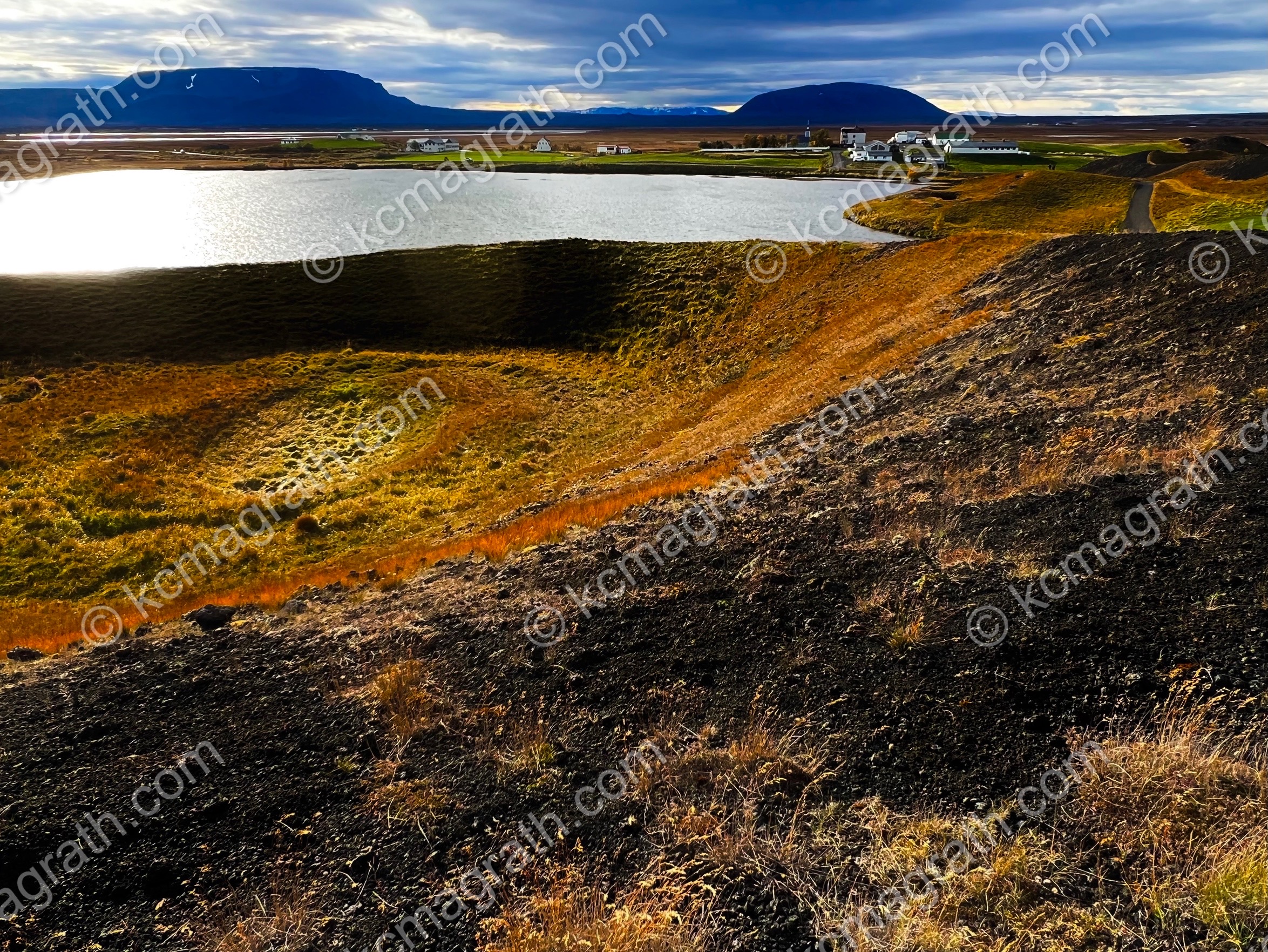 Skutustadagigar's Caldera / Volcanic Crater in the Fall, Iceland