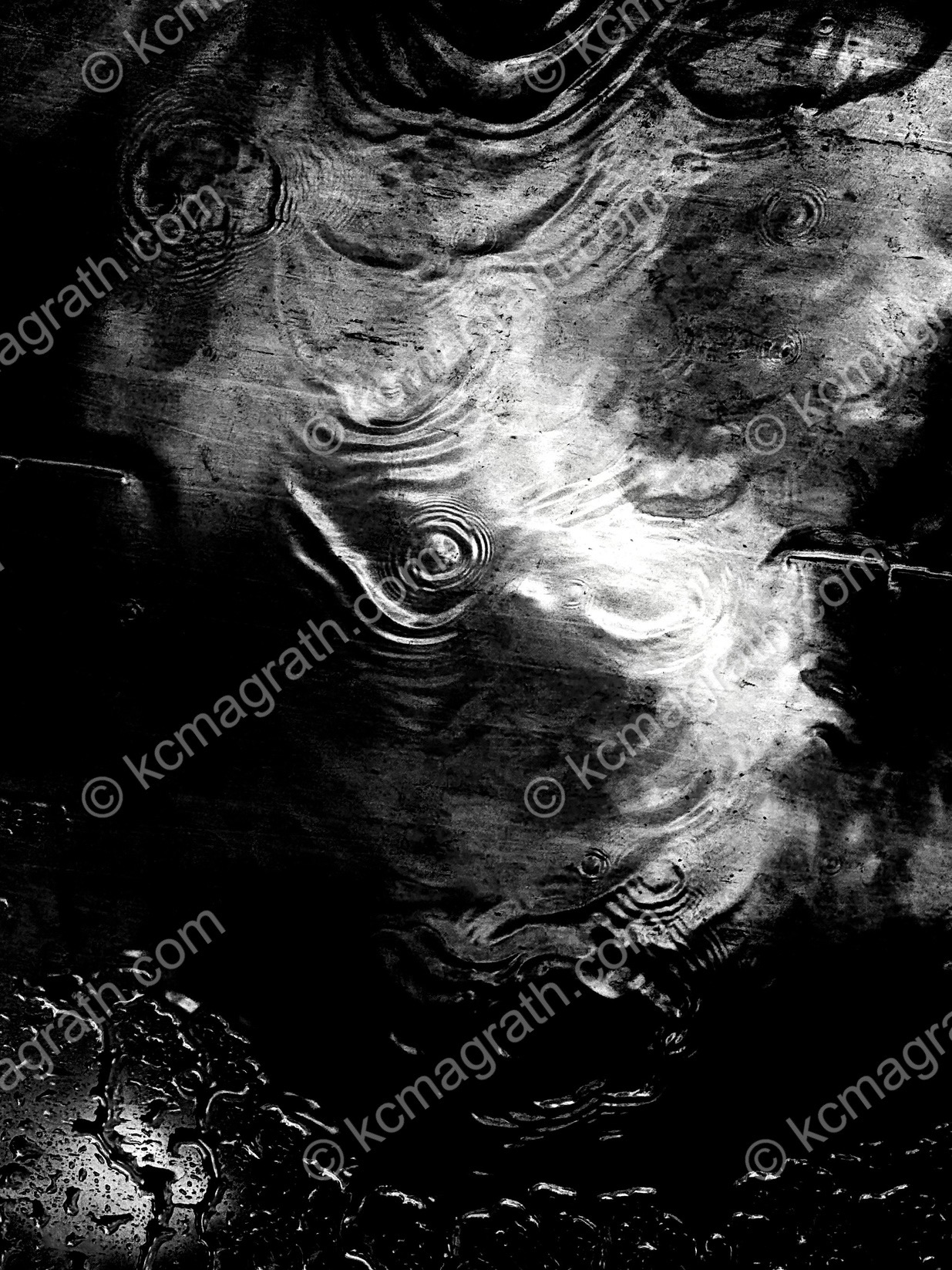 Water on glass, Vidor, Texas, USA