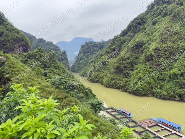 Vi Xuyen - Thuan Hoa with Green Water and Boats, Vietnam