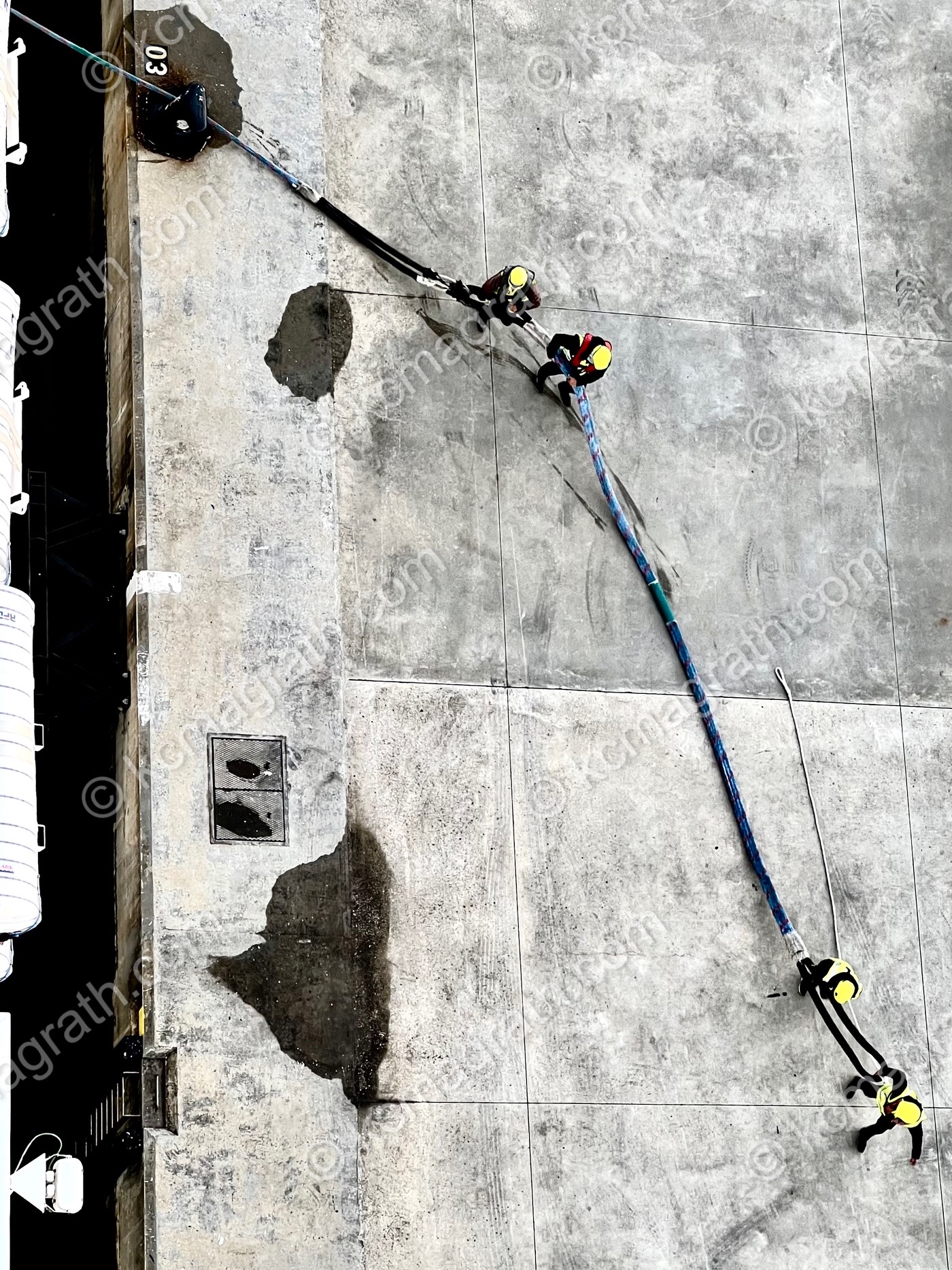 Lisbon Dockworkers, Aerial View, Portugal