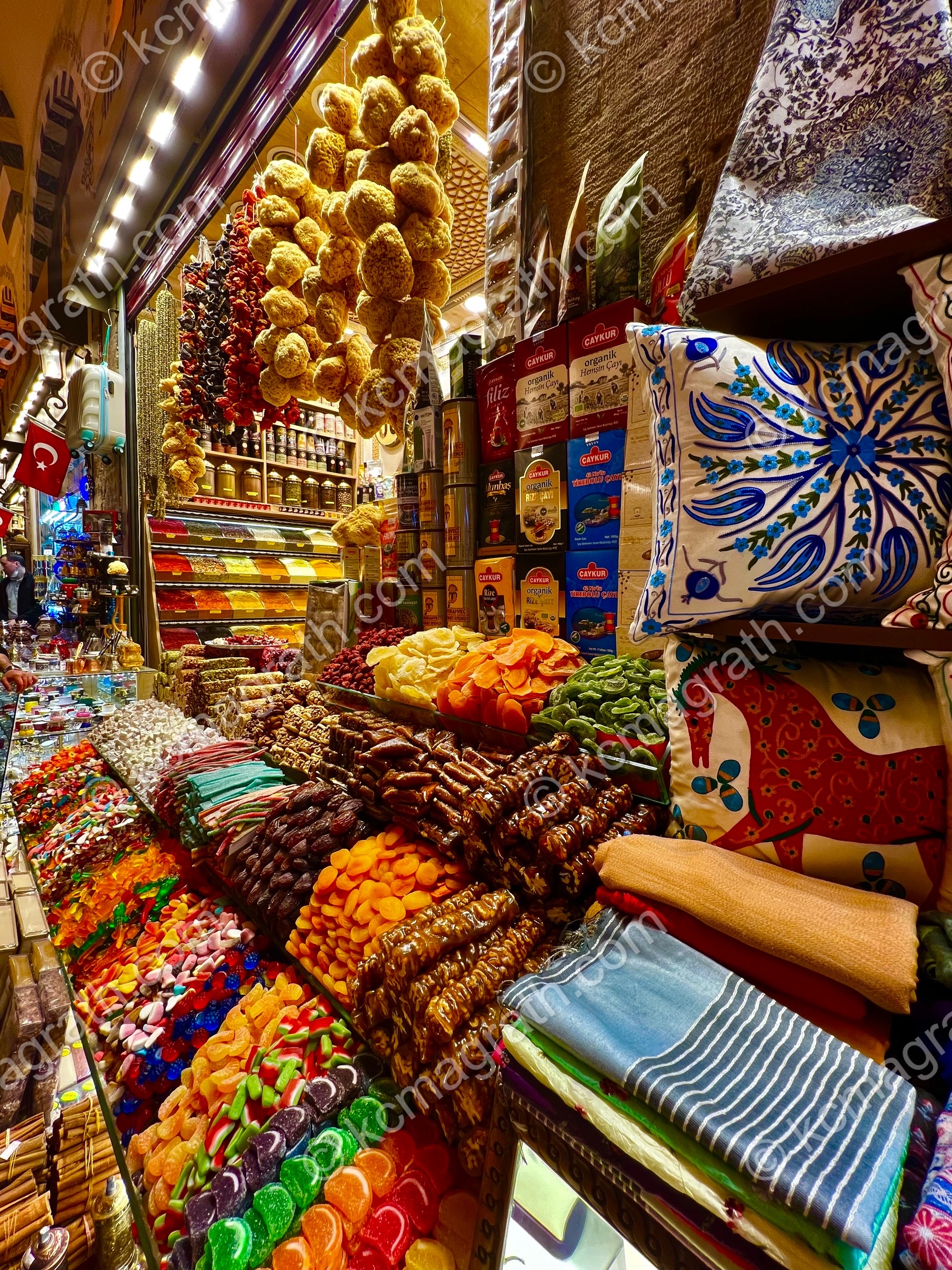 Istanbul's Colorful Spice Bazaar, Turkiye