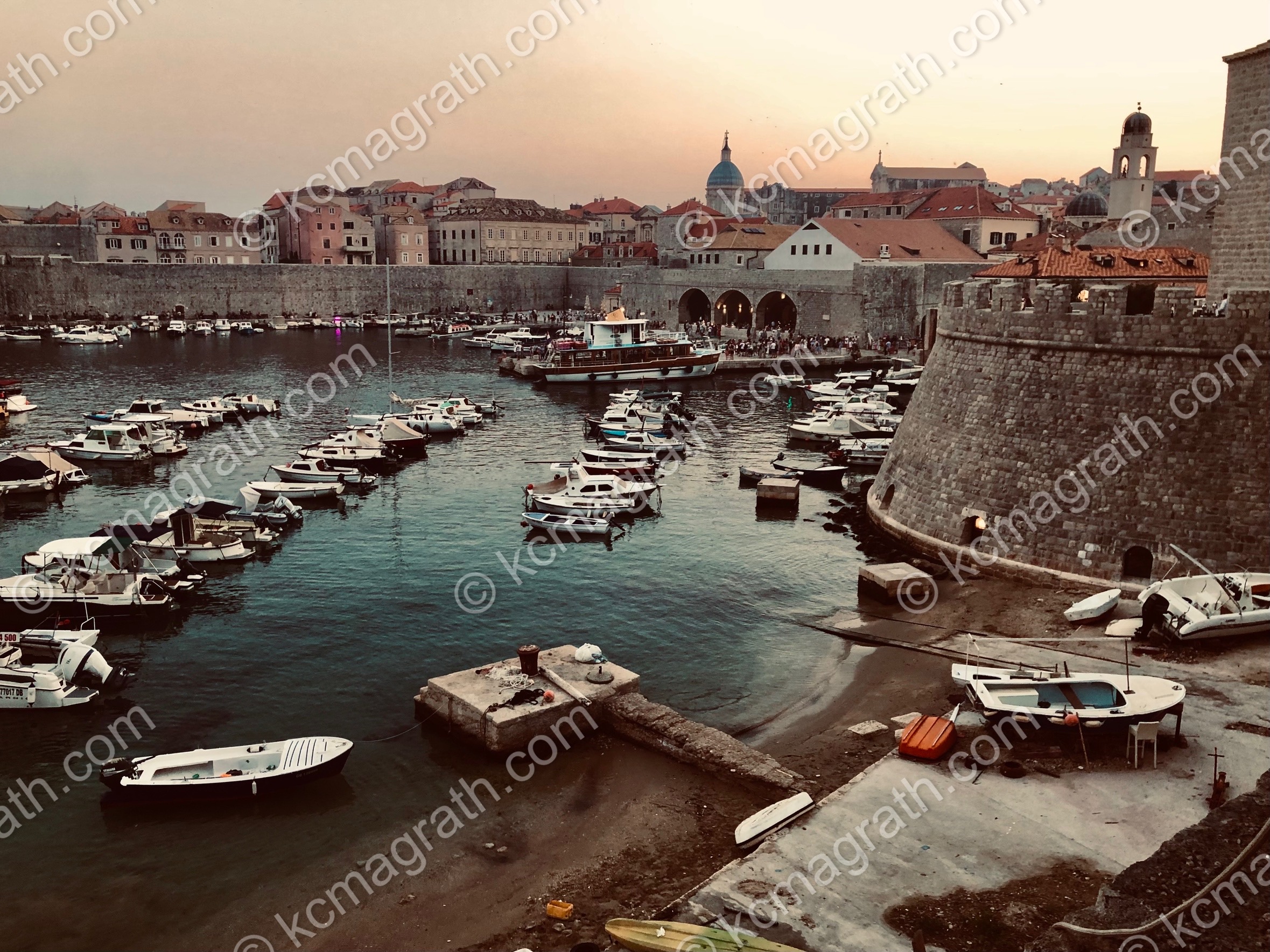 Dubrovnik's Old Walled City Port, Croatia