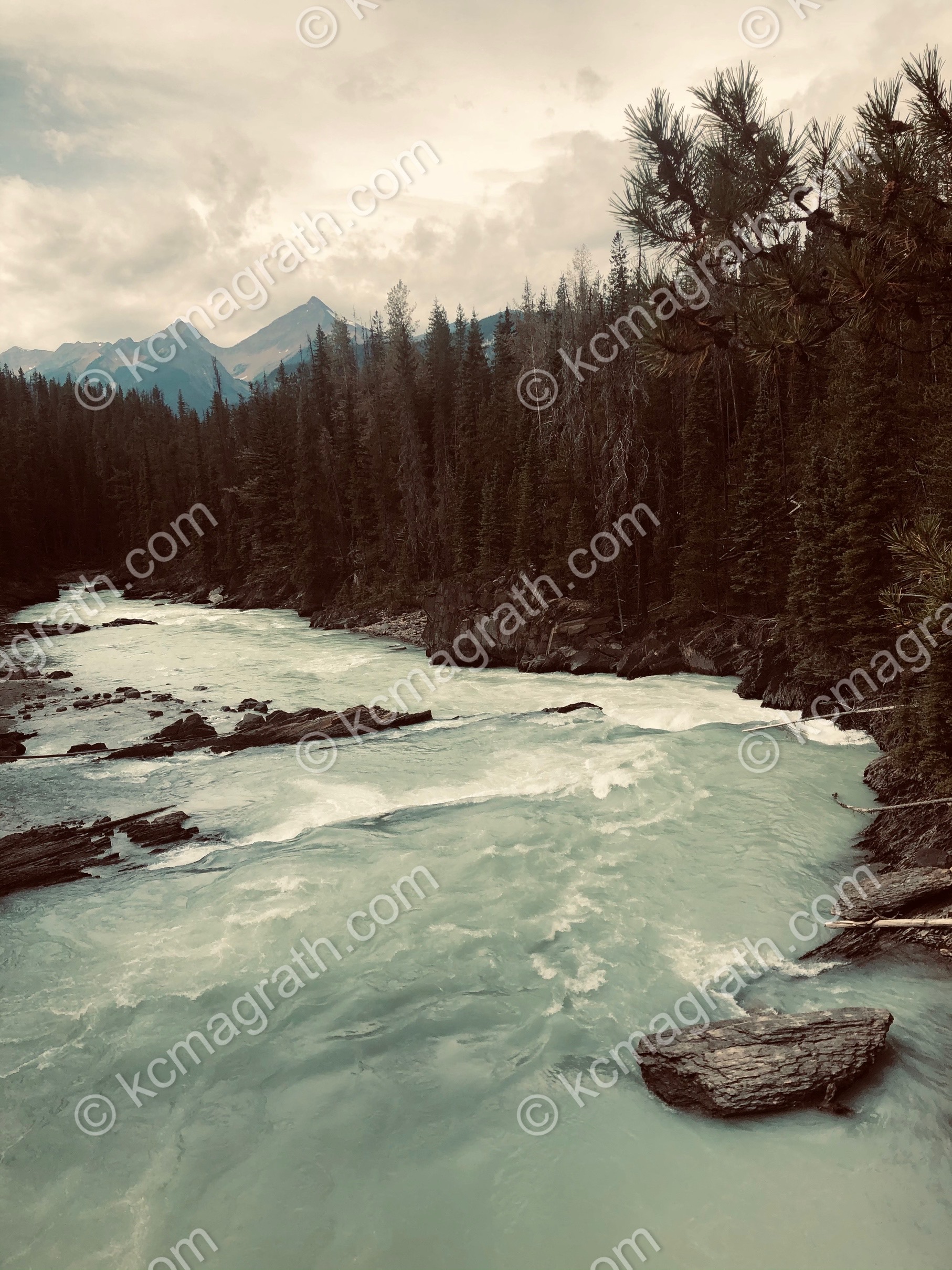 Yoho National Park's Kicking Horse River 2, BC, Canada