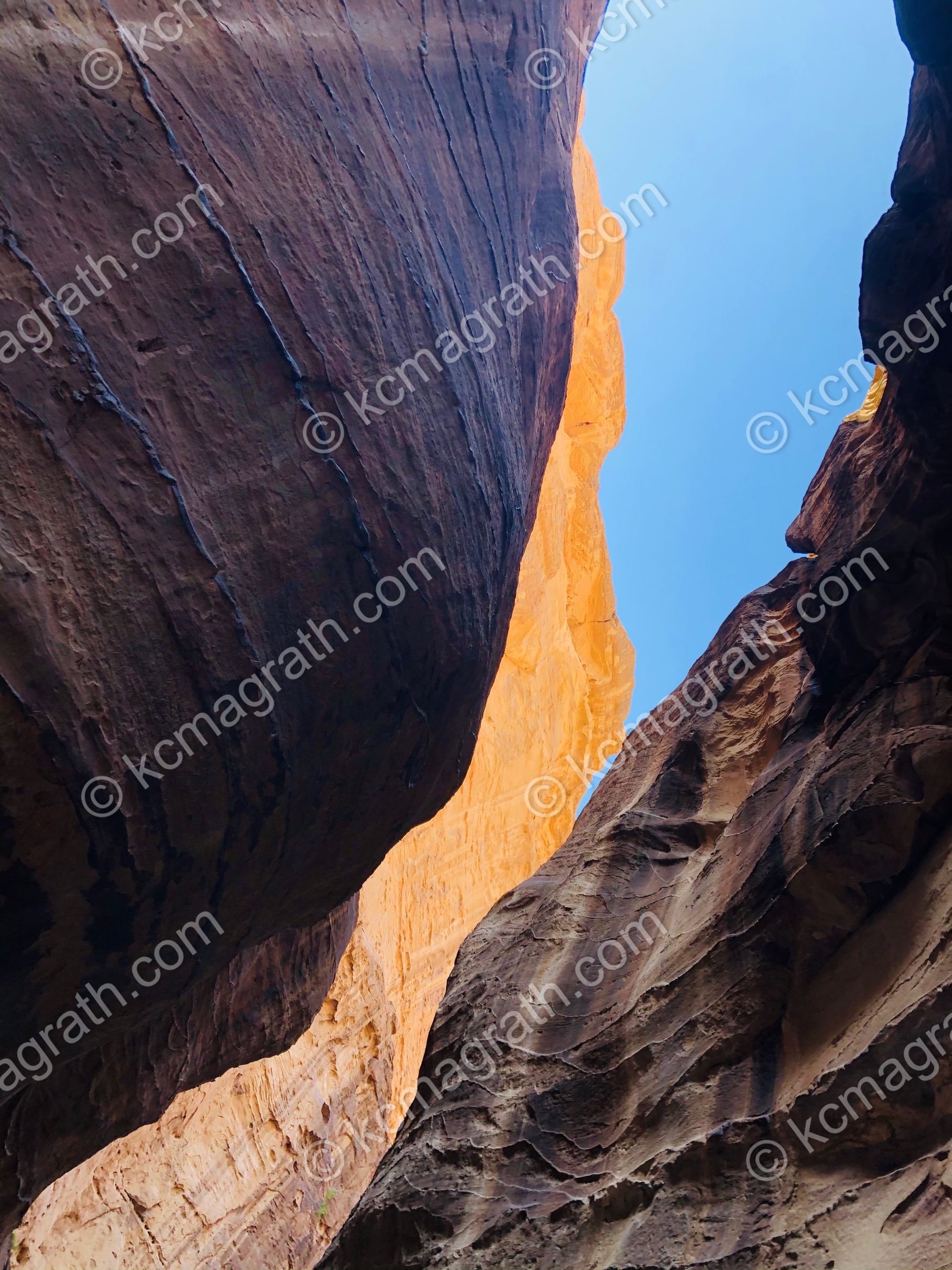 Petra's Siq, a Dramatic Narrow Sandstone Gorge Corridor Leading to Toward the Ancient City 1, Jordan