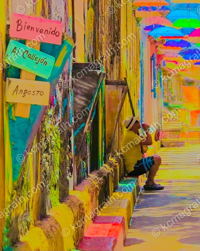 Cartagena's Colorful Calle Del Pozo, Colombia