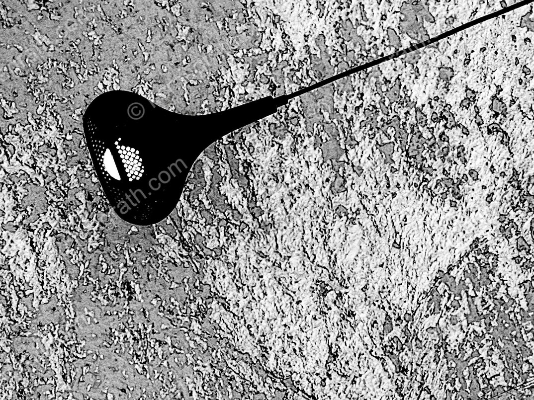 Black light against textured wall, #1, Dubai, UAE