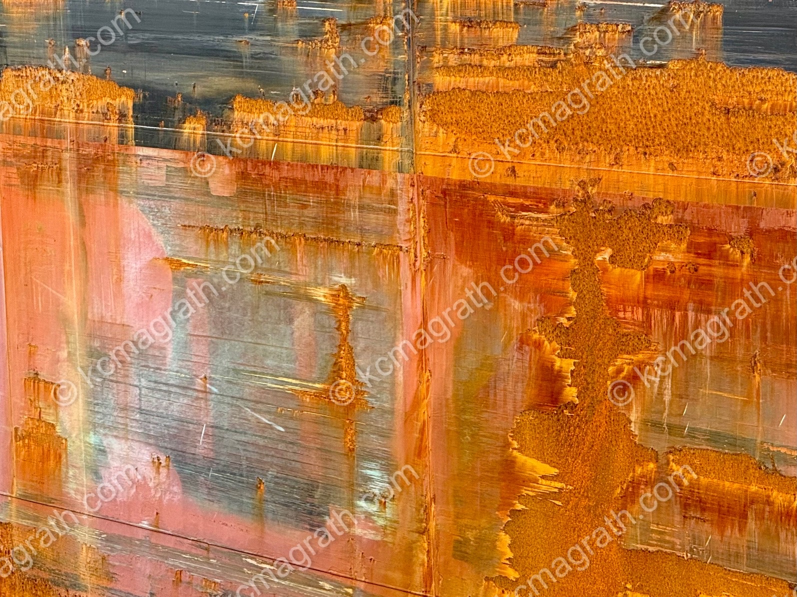 Panama City Ship's Scraped and Rusted Paint, Abstract, Panama