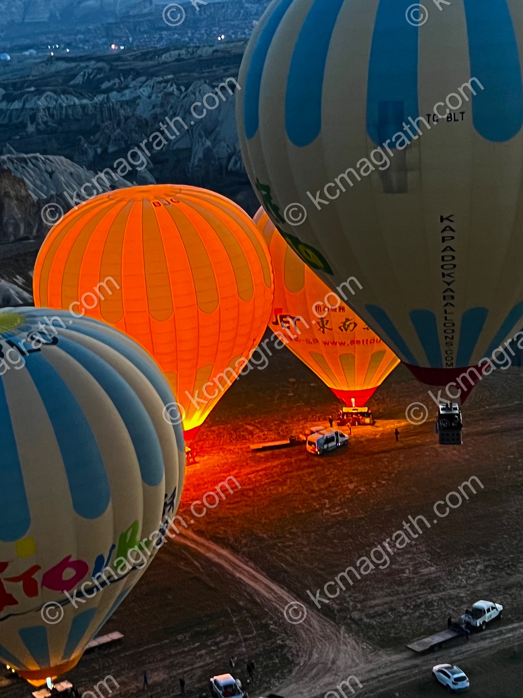 Kapadokya's Sunrise Hot Air Balloons 2 Rising, Turkiye
