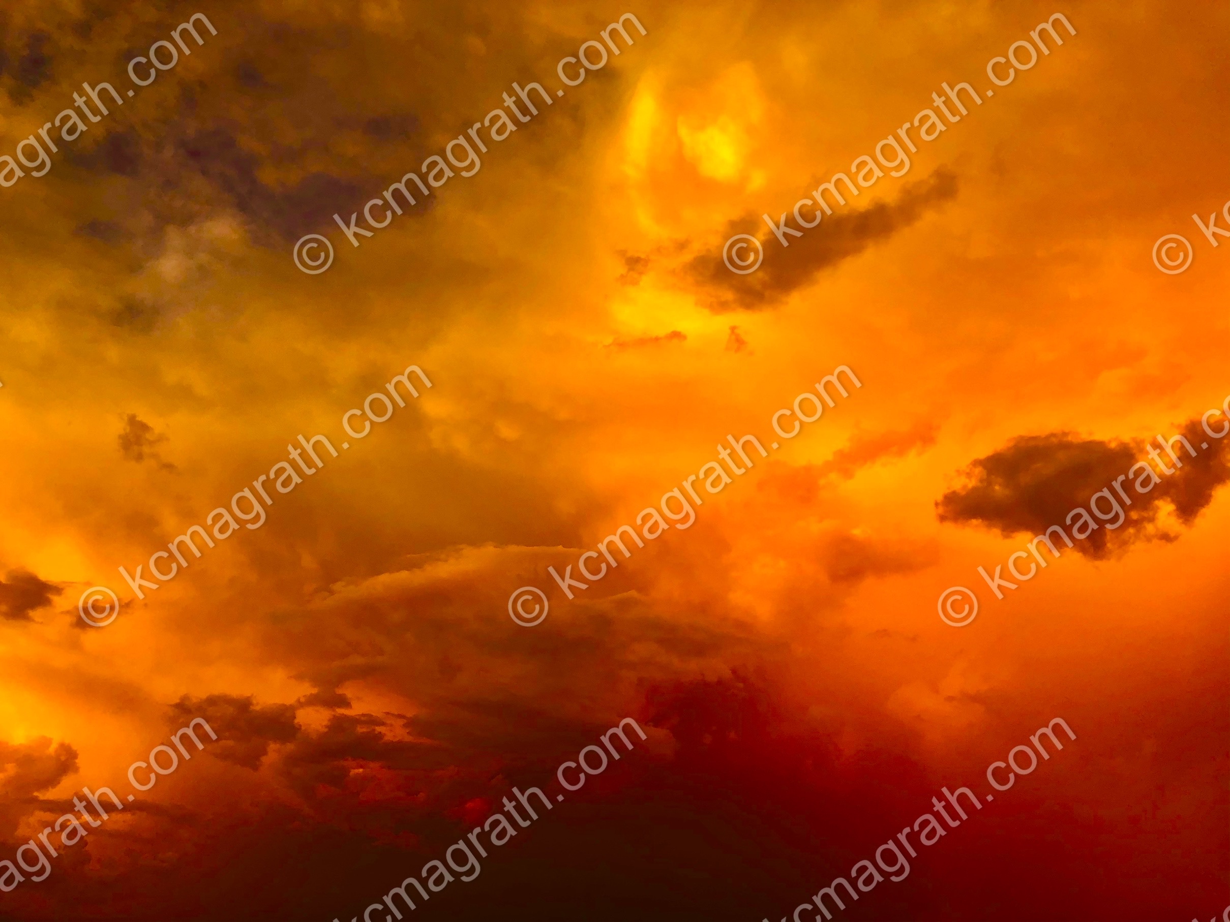 Singer Island's Dramatic Sunset Behind Storm Clouds, Abstract,  Florida, USA