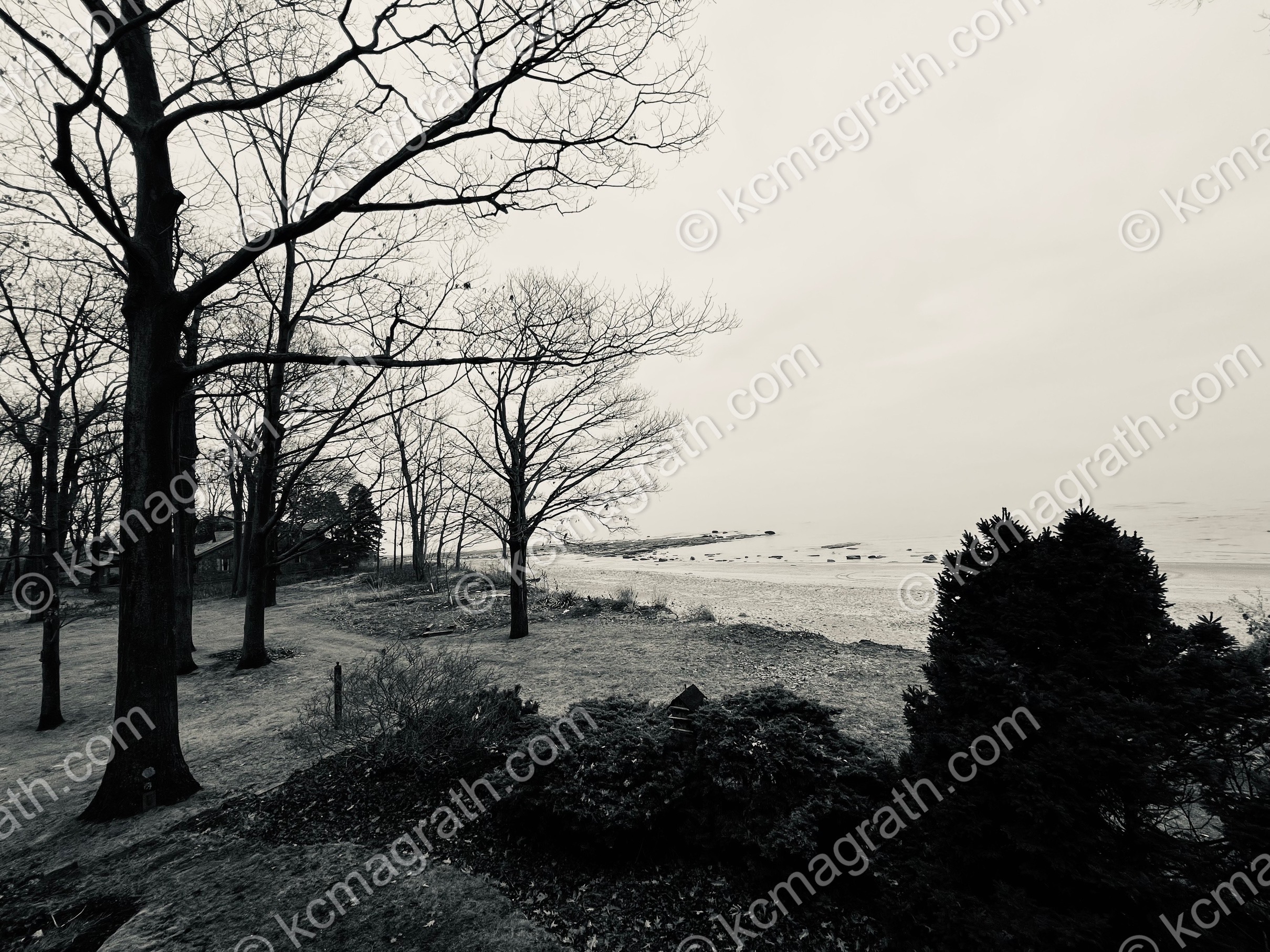 Fort Erie's Shoreline on a Dreary Winter Afternoon, Canada