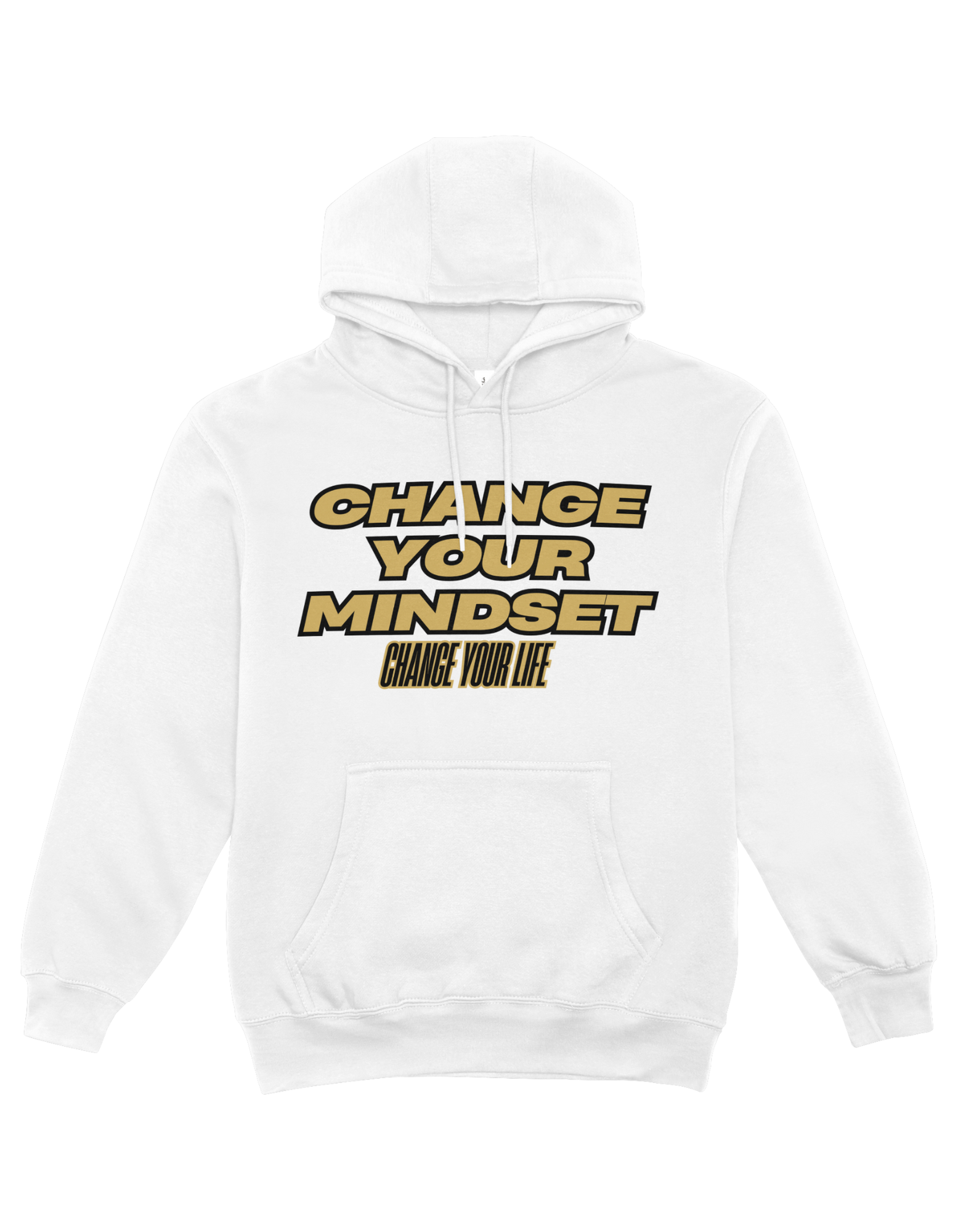 Change Your Mindset Hoodie – White Edition Shift the Frequency. Wear the Message.
