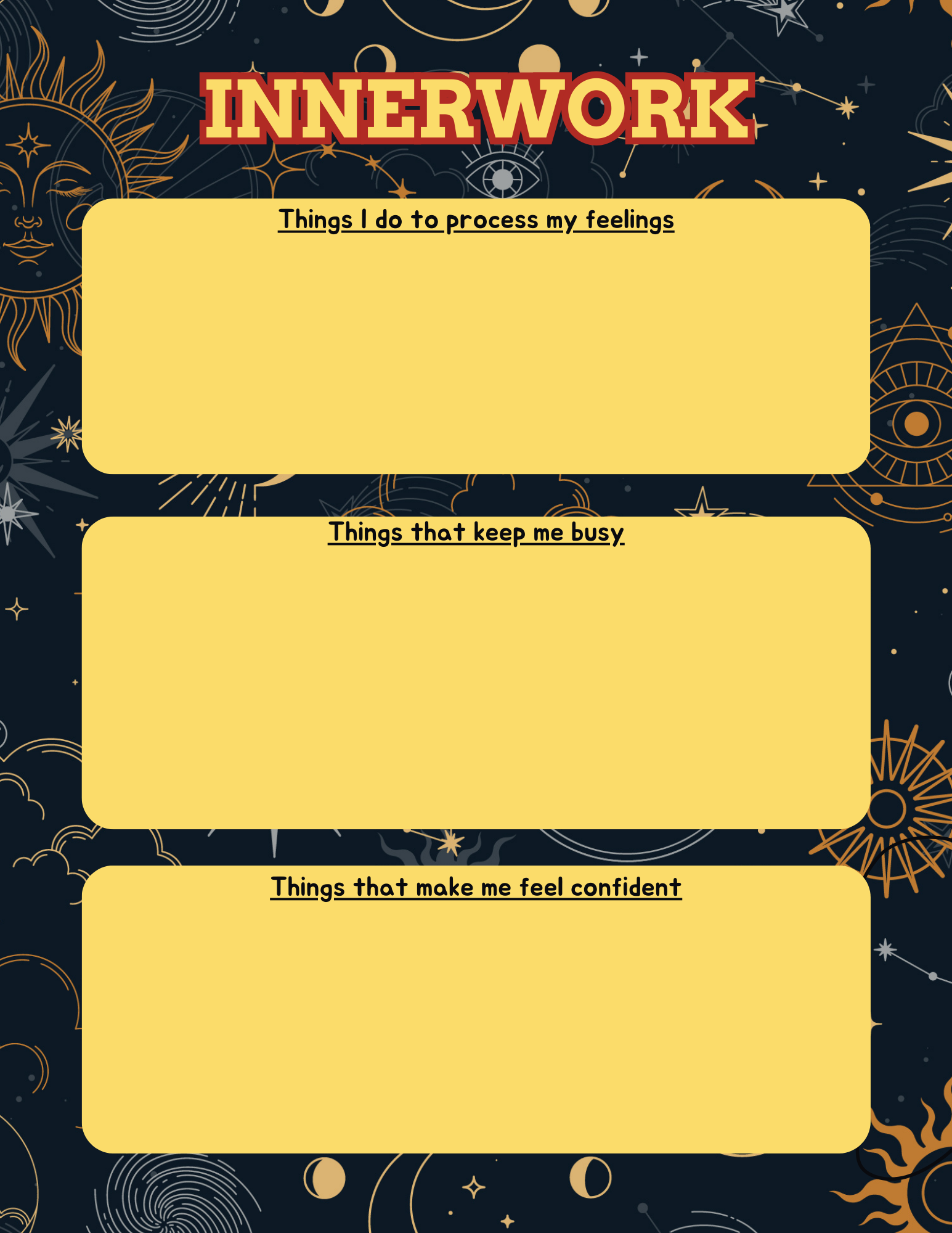🧘 INNERWORK: Self-Reflection Worksheet