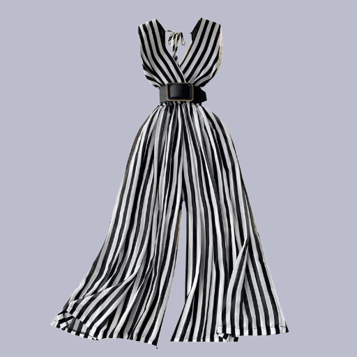 Monos largos de gasa informales sin mangas