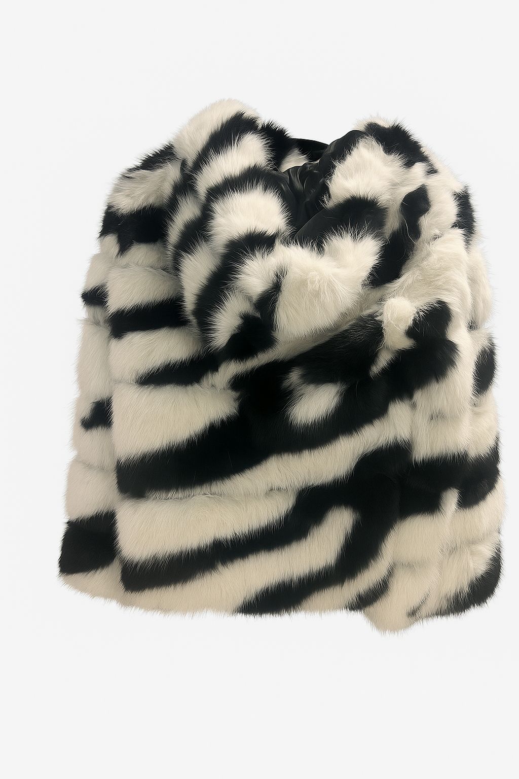 Abrigo de  Cebra blanco y negro