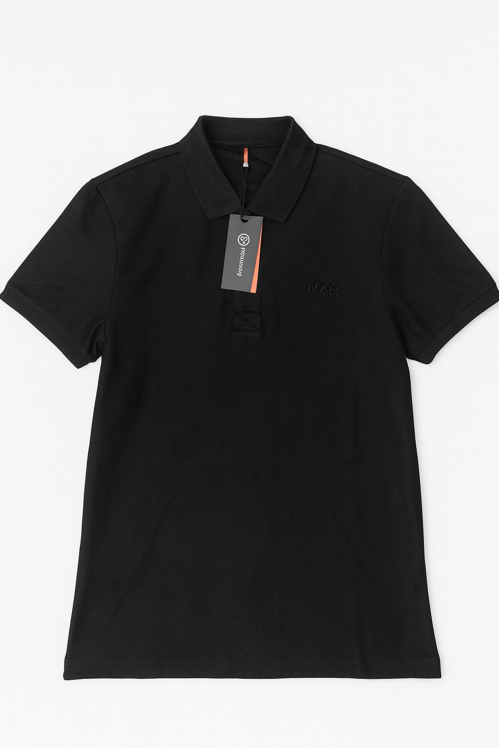 Polo negro de hombre