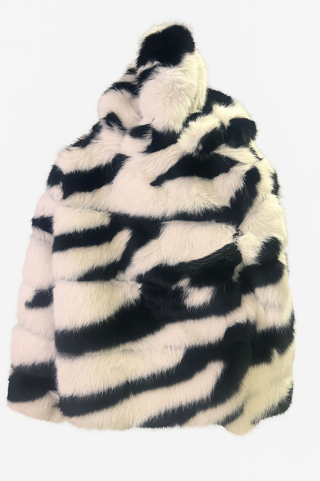 Abrigo de  Cebra blanco y negro