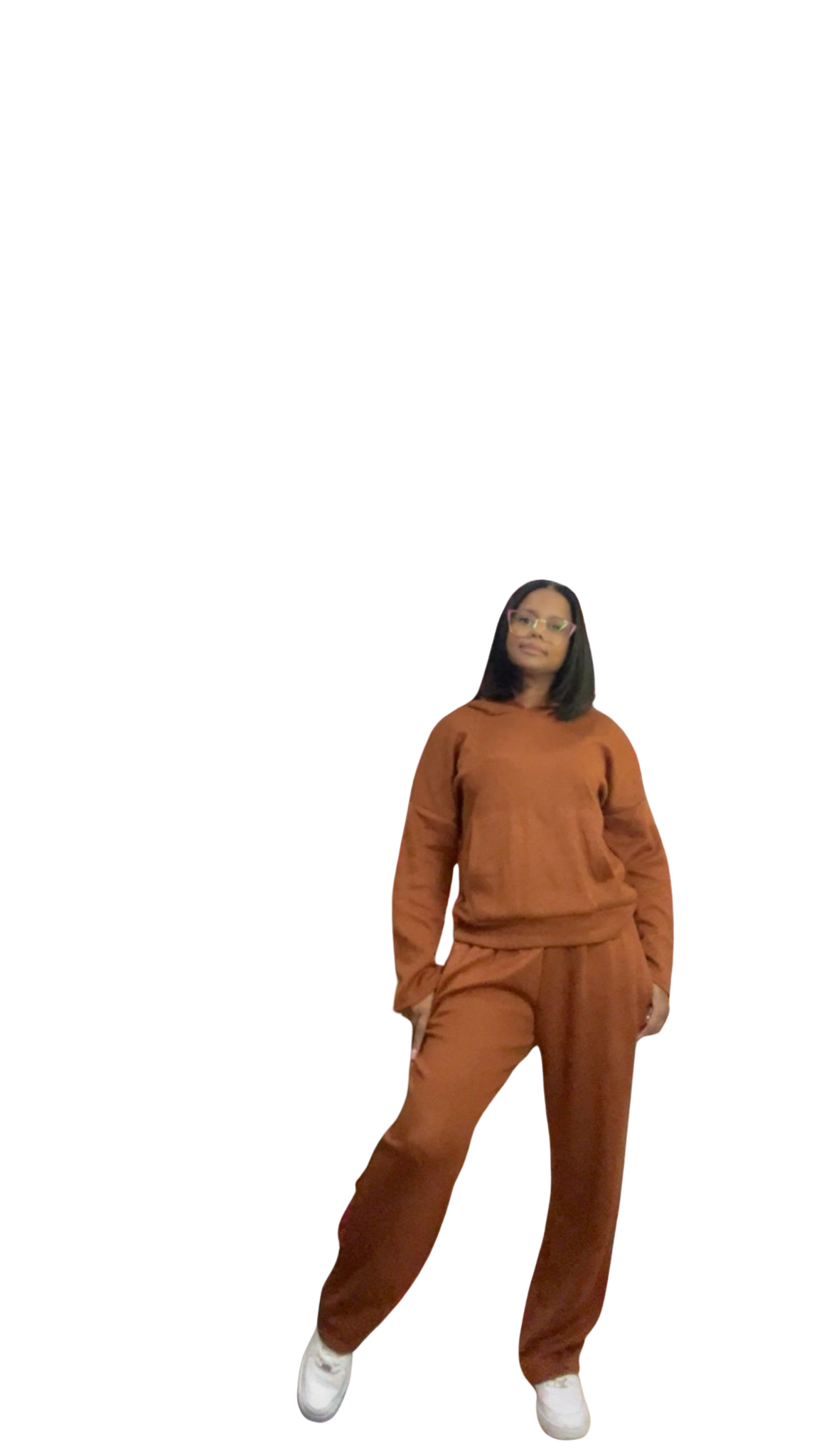 Conjunto de ropa casual marrón