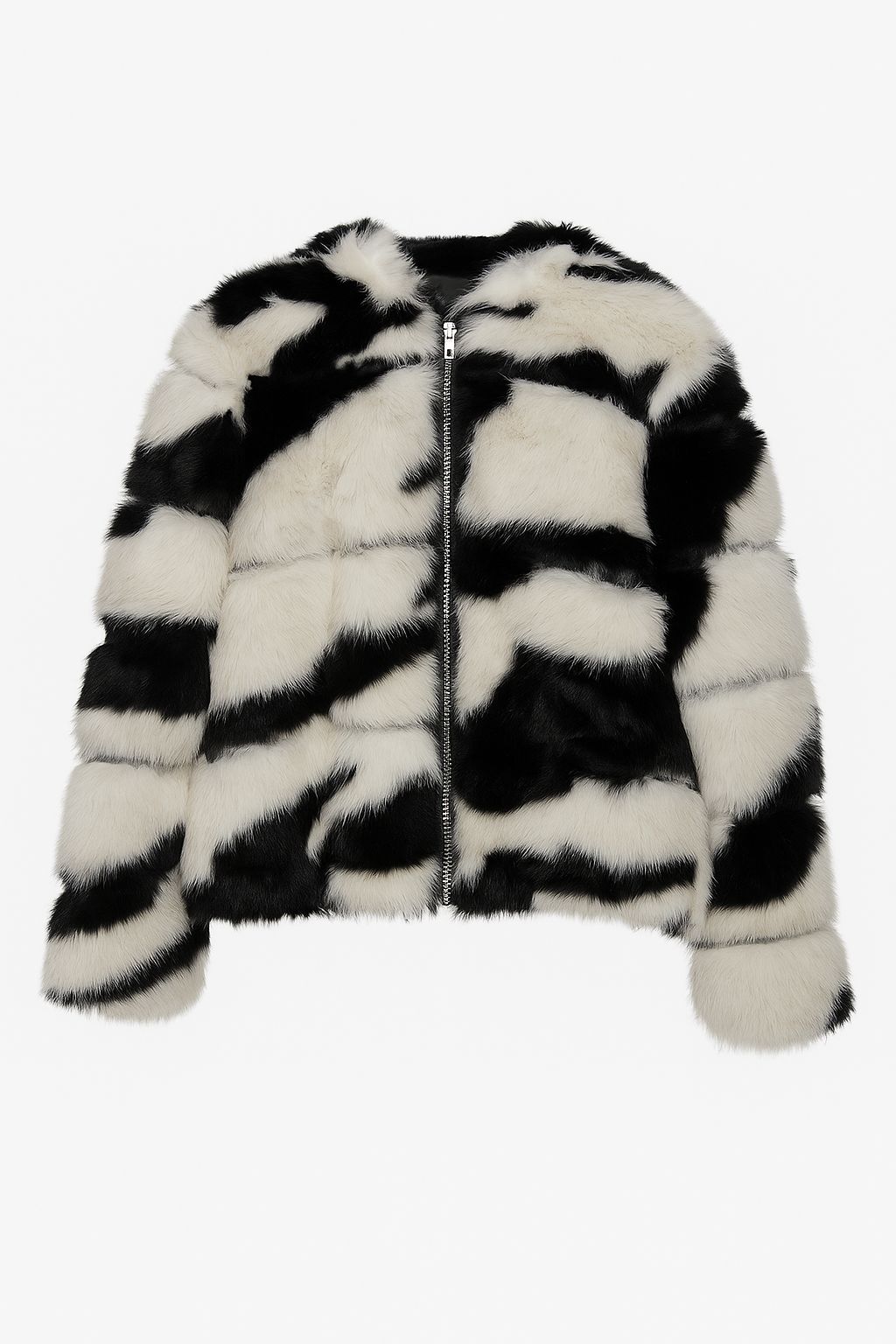 Abrigo de Cebra blanco y negro