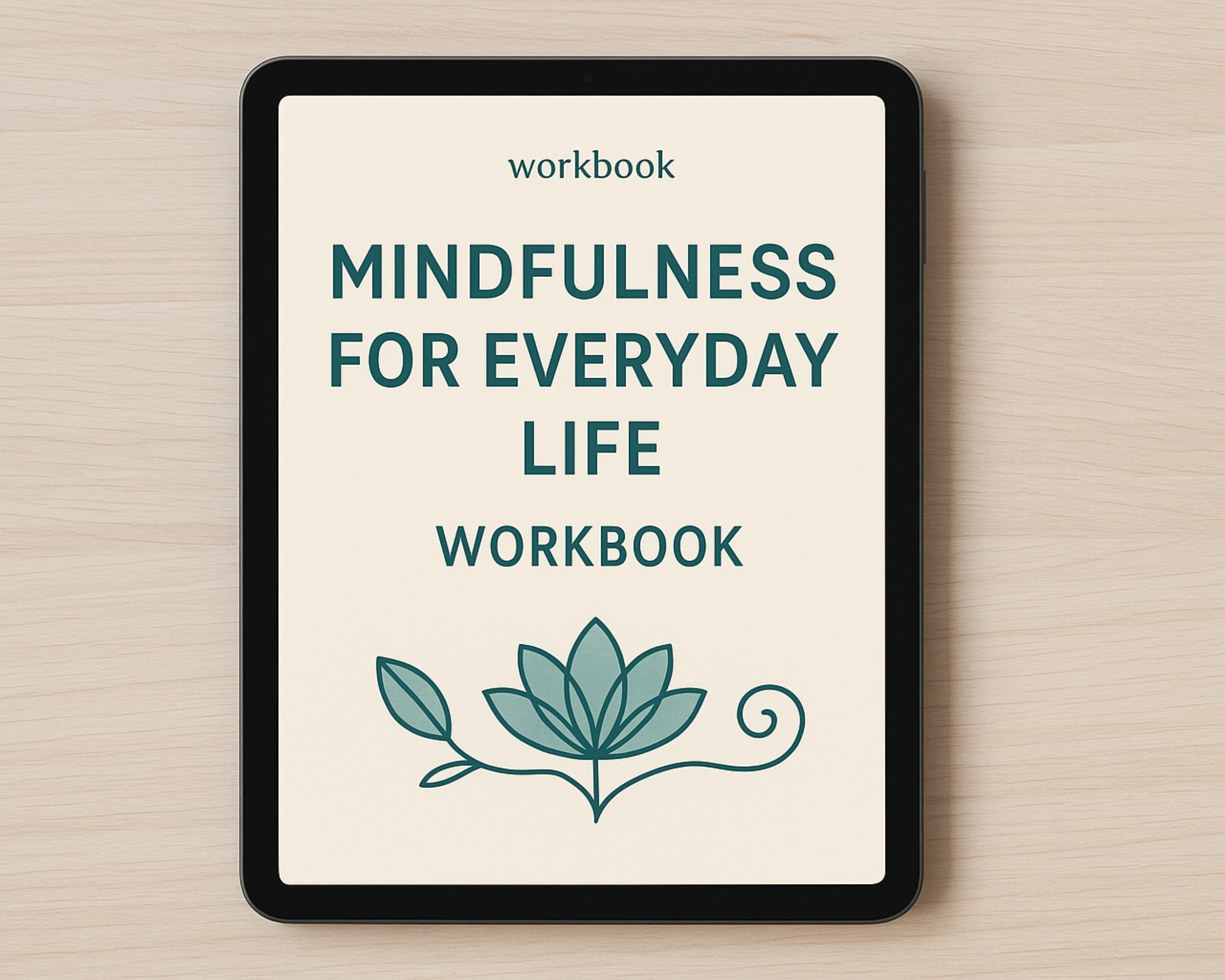 Mindfulness Workbook + Bonus Toolkit | Printable PDF Self-Care Journal, 30-Day Challenge, Stress Relief, Digital Download