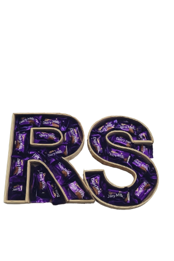 Dry Fruits and Chocolate filled Alphabets made of premium wood