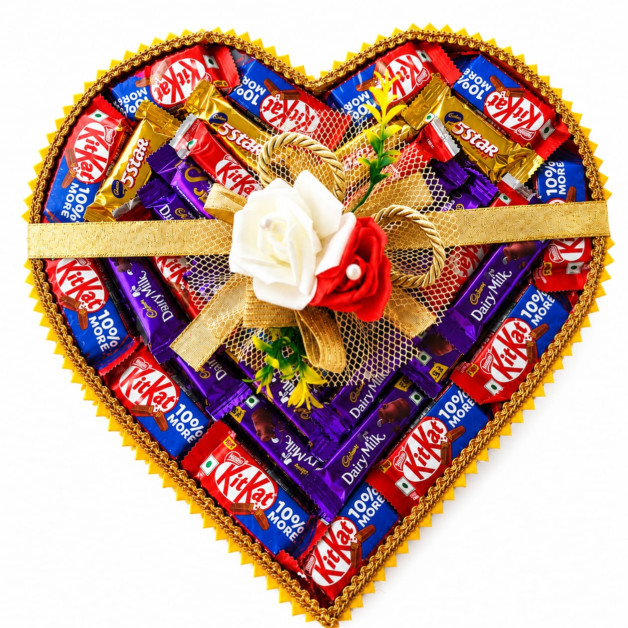 Heart-Shaped Chocolate Bouquet
