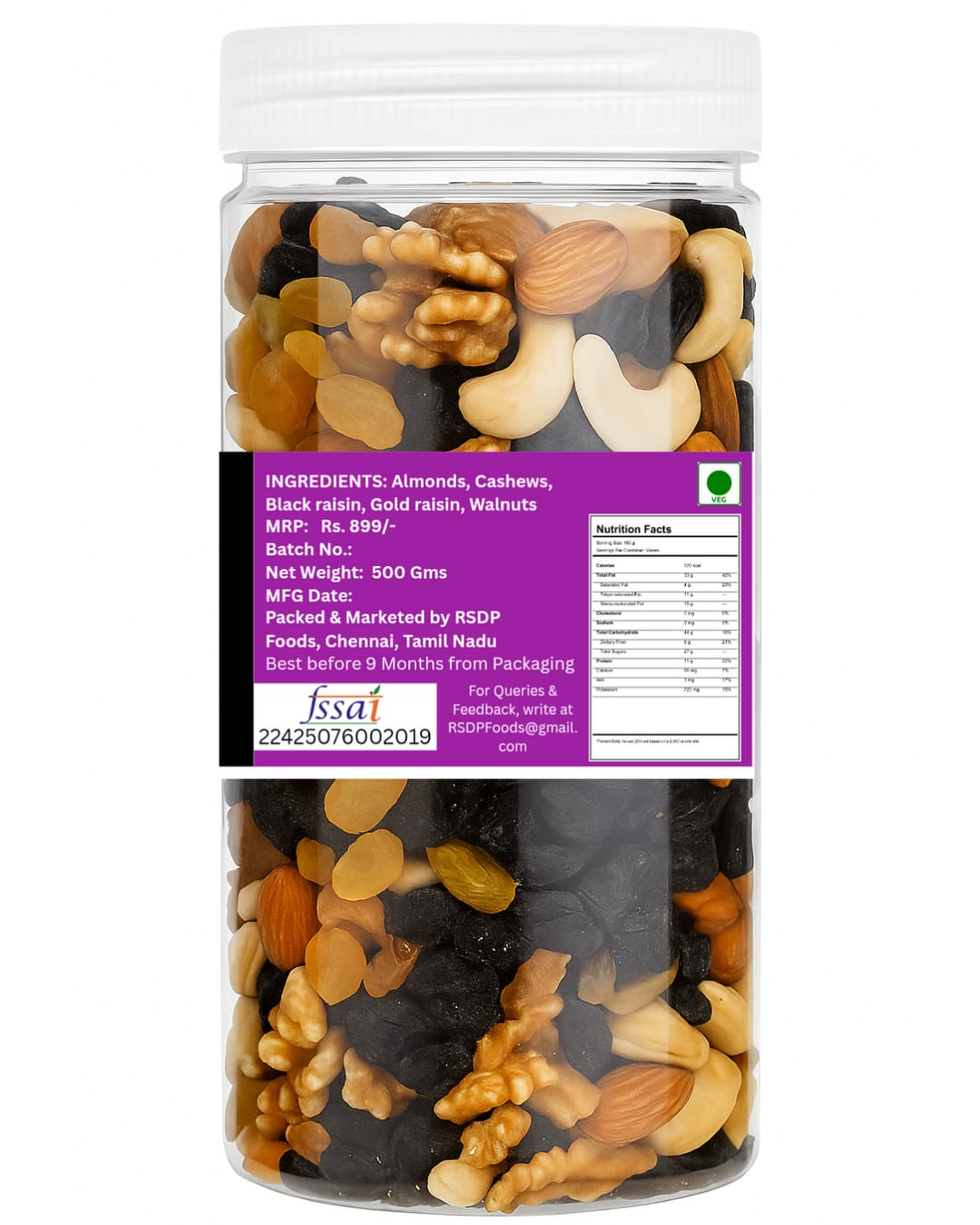 Dry Fruits Mix 500G