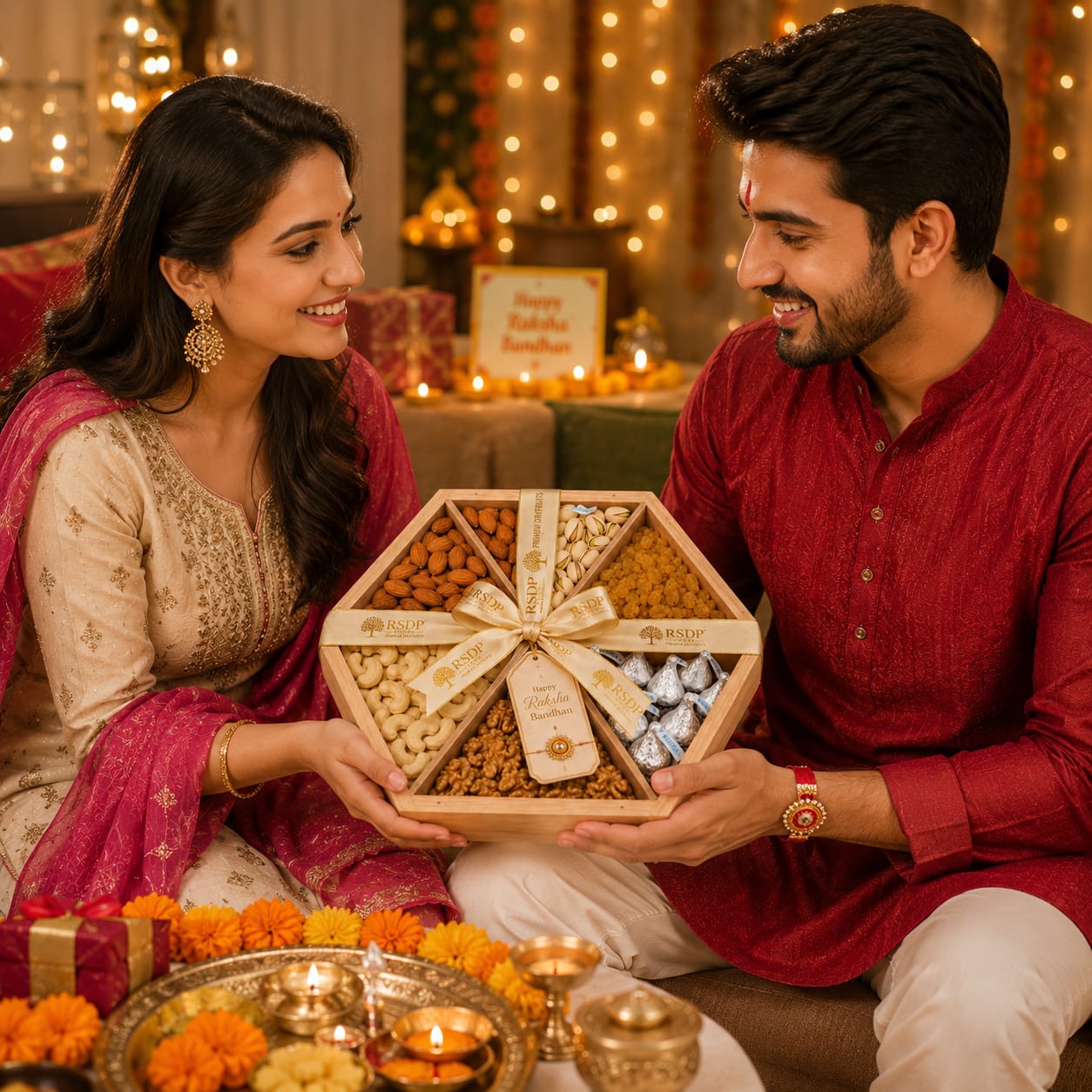 Premium Dry Fruits Gift Tray